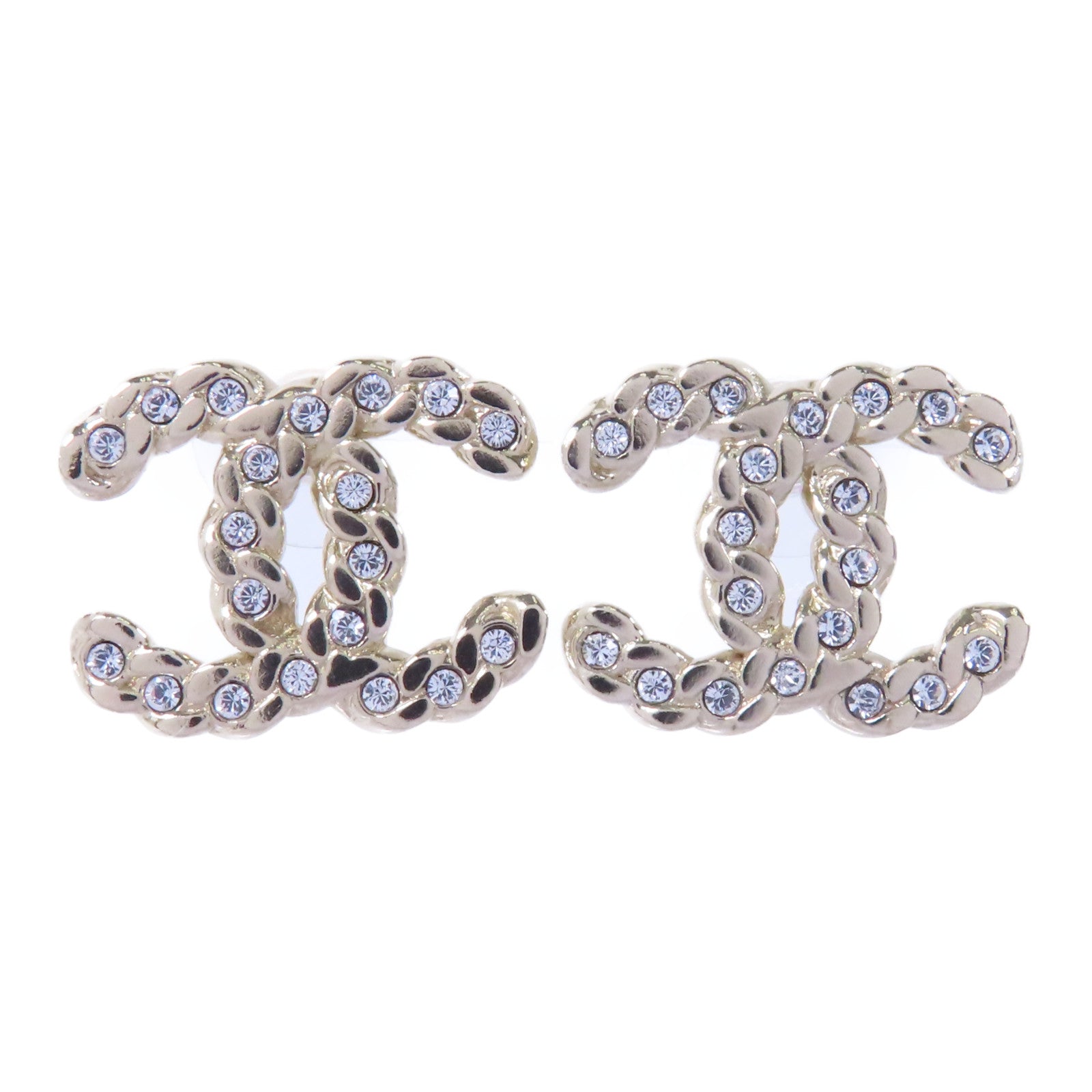 CHANEL PVC/金屬Earrings耳環金色/透明