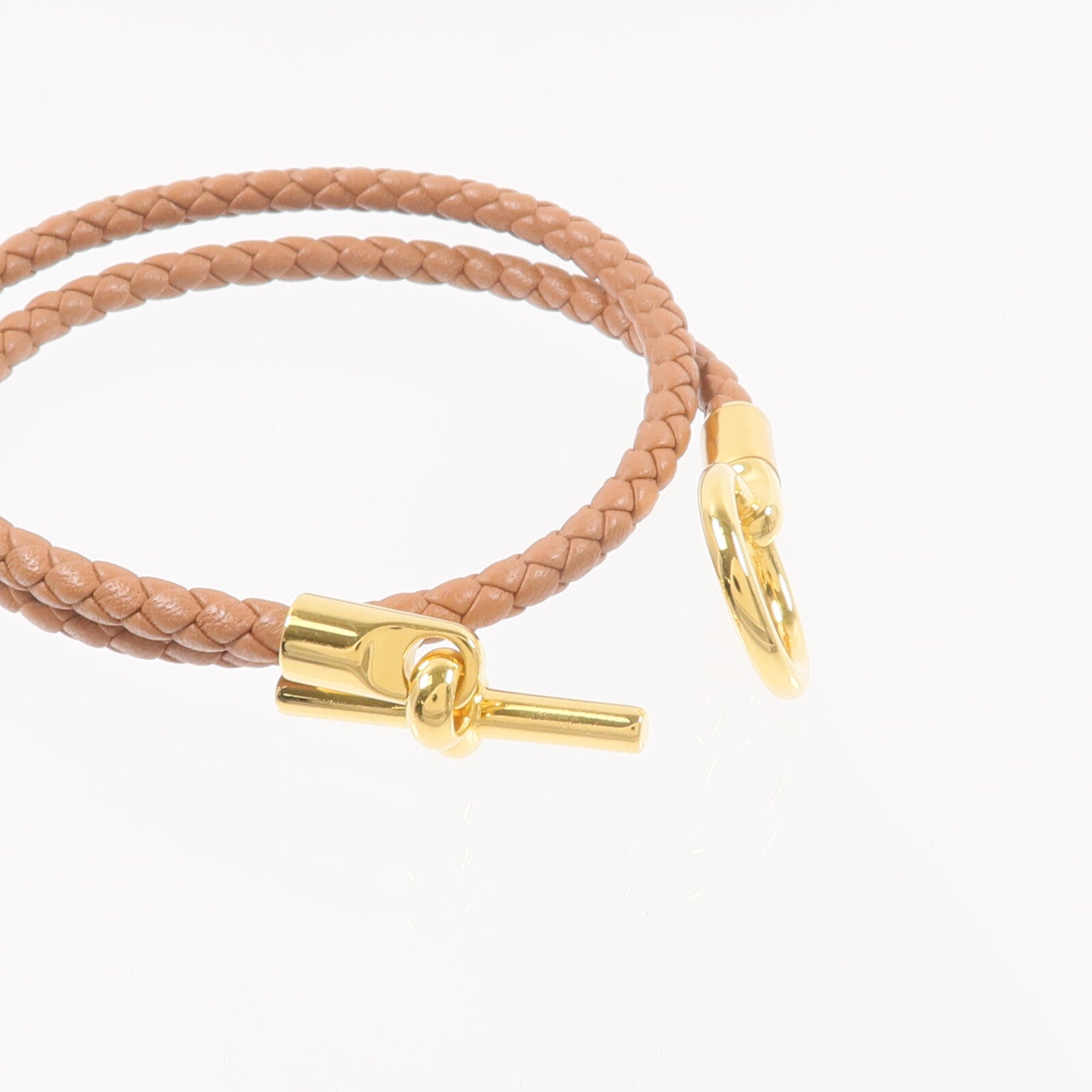 HERMES Swift皮革Glenan Double Tour手帶Gold