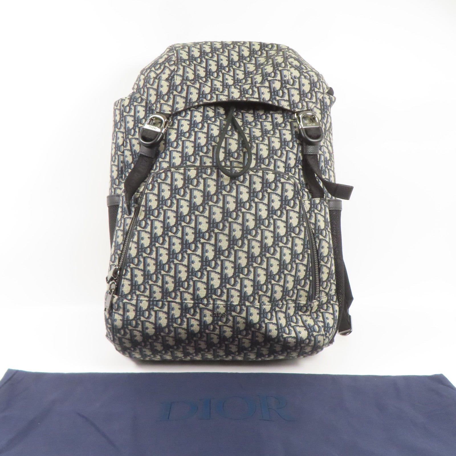 Dior 帆布Rucksack銀扣背包
