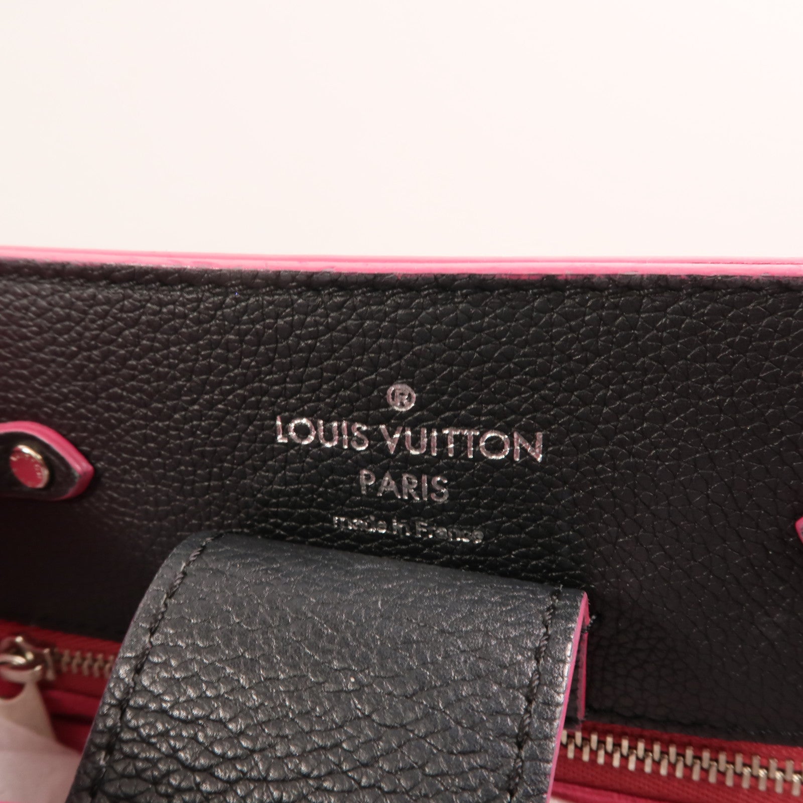 LOUIS VUITTON 牛皮皮革Lockme Bucket銀扣肩背袋
