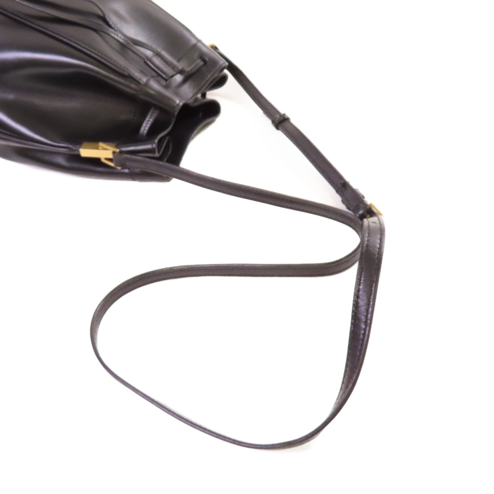 SAINT LAURENT 牛皮皮革Talitha Shoulder Bag金扣肩背袋黑色