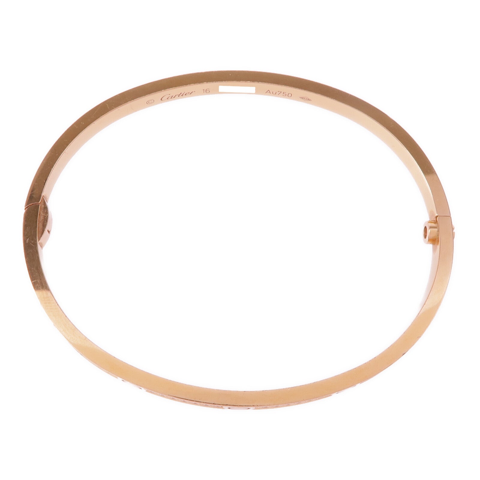 CARTIER 18K玫瑰金Love Bracelet Full Diamonds Small Model鑽石手鐲Cartier#16