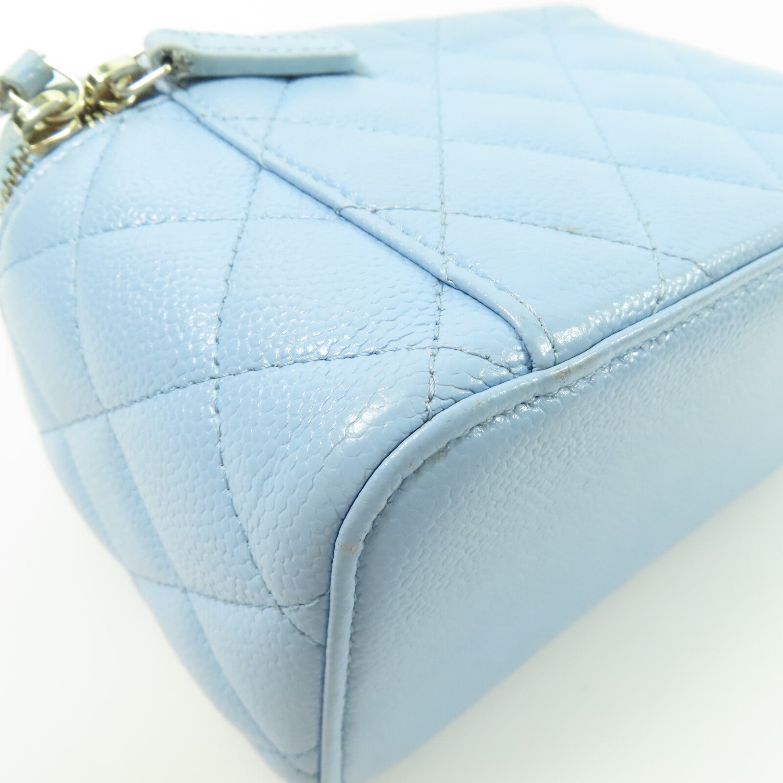 CHANEL 牛皮皮革Vanity Case With Handle鏈帶手挽肩背兩用袋