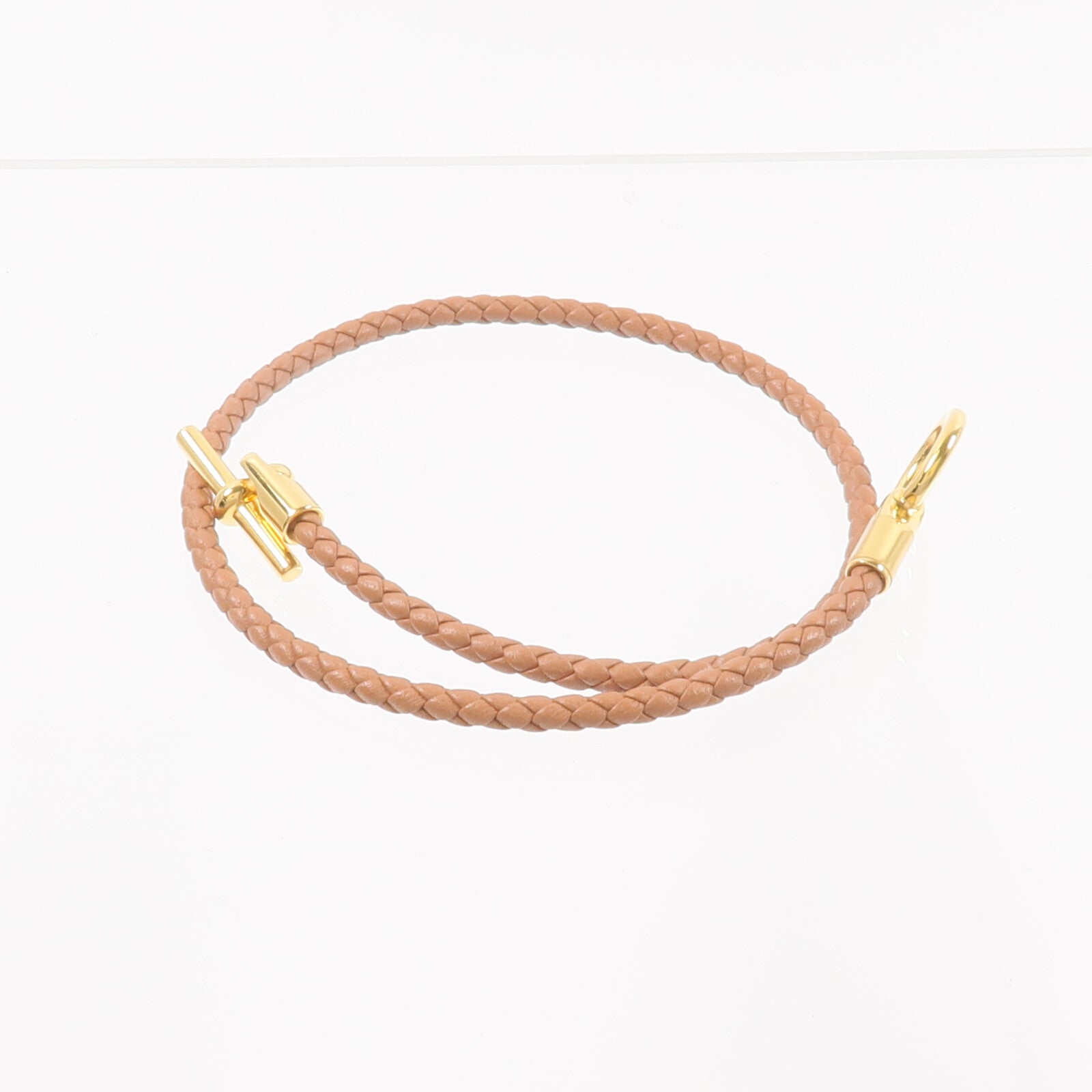 HERMES Swift皮革Glenan Double Tour手帶Gold