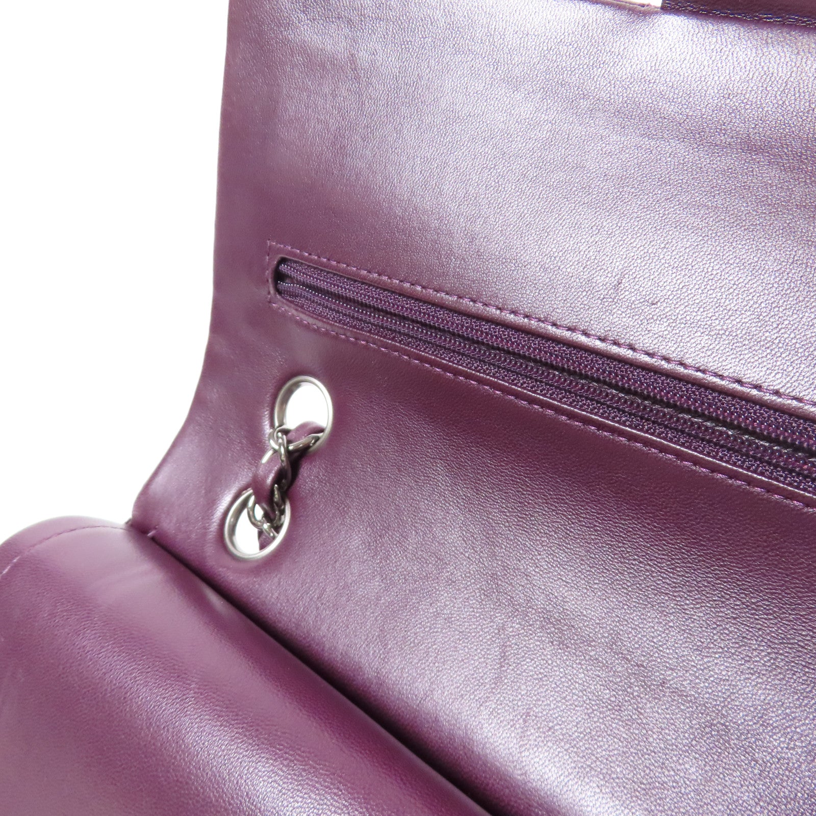 CHANEL 羊皮皮革Classic 25銀扣肩背袋