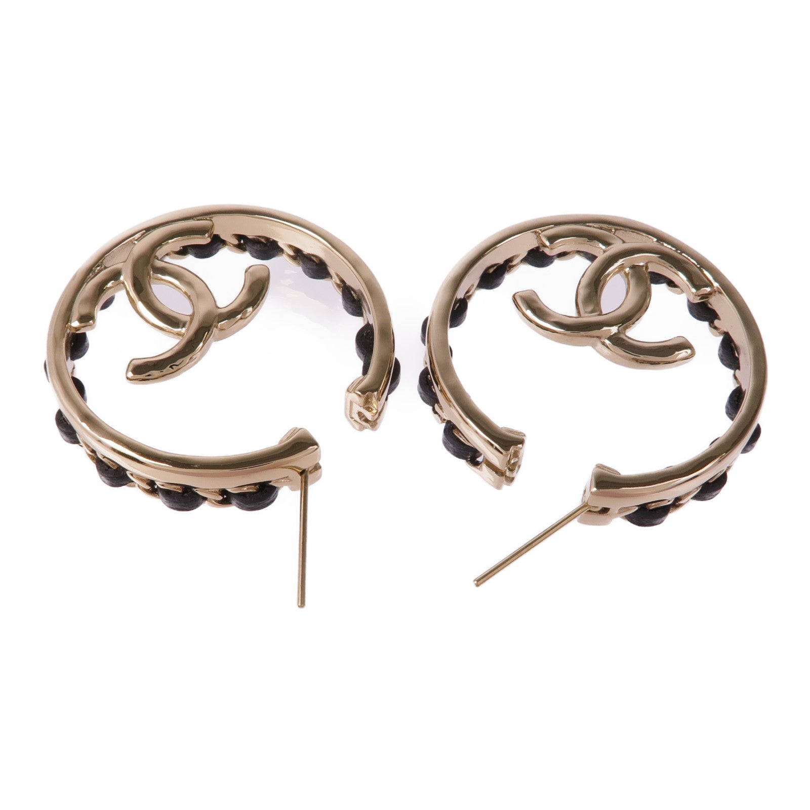 CHANEL 金屬/皮革Earrings耳環