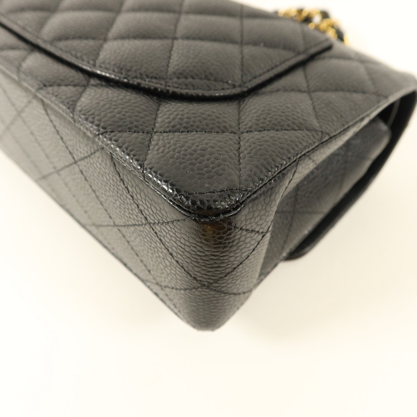 CHANEL 【激減優惠】牛皮皮革Classic 23金扣鏈帶肩背袋