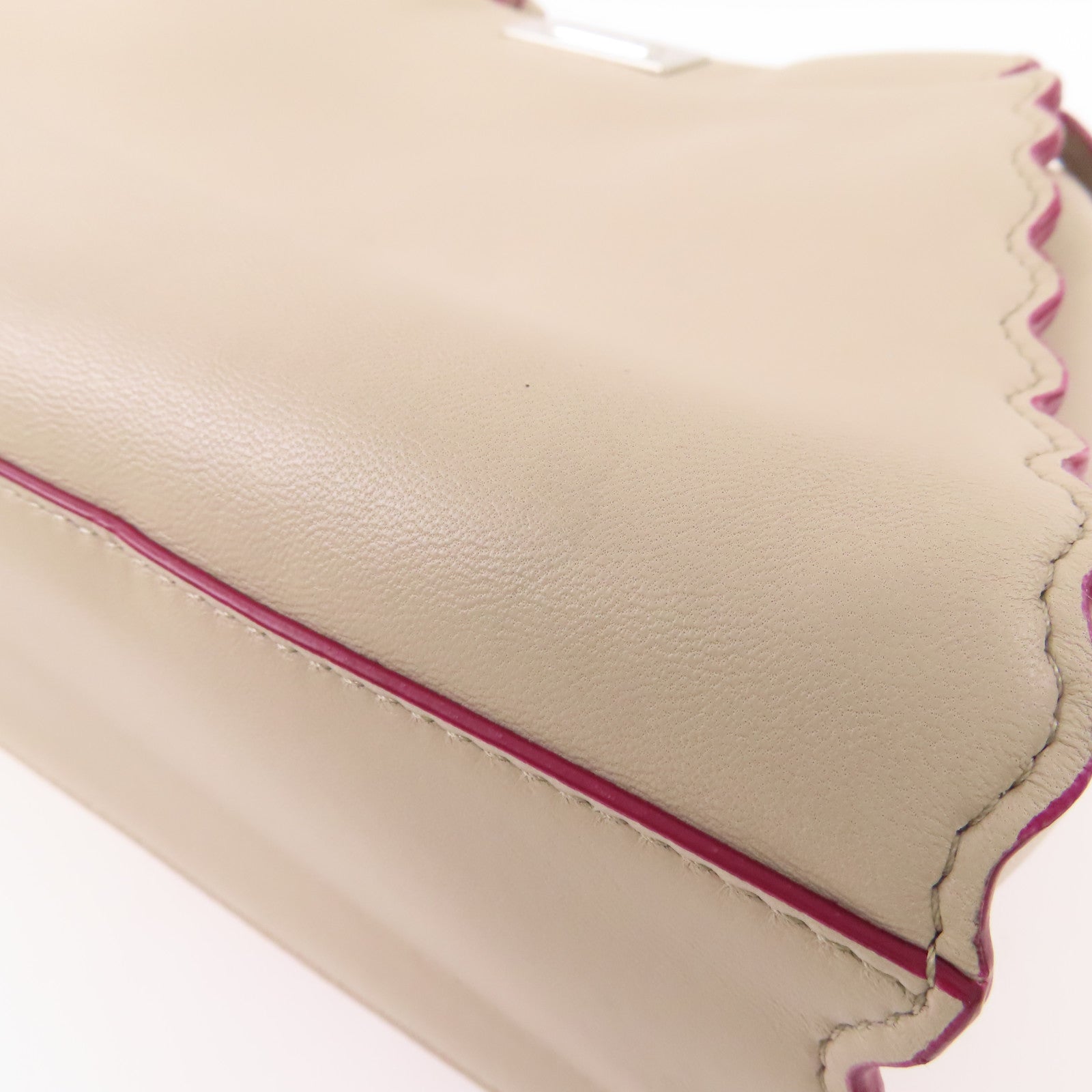 FENDI 皮革Peekaboo銀扣手挽肩背兩用袋