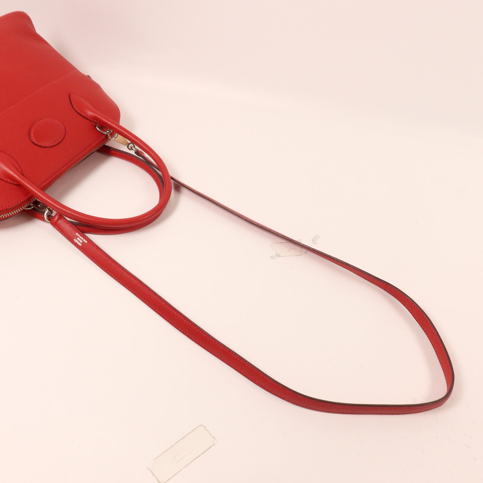 HERMES Epsom皮革Bolide 27手挽肩背兩用袋Rouge Casaque
