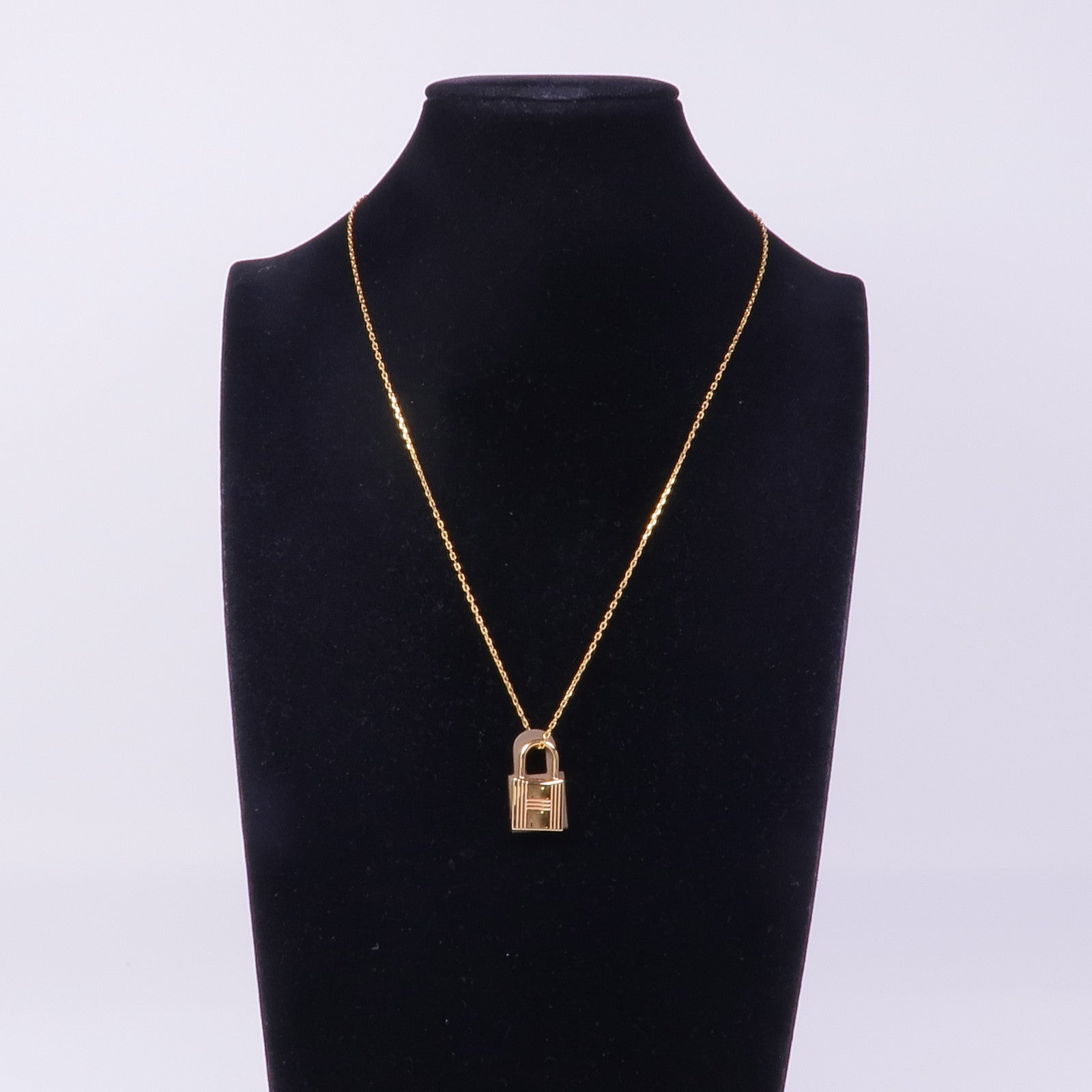 HERMES 金屬/Swift皮革O'Kelly Pendant項鍊