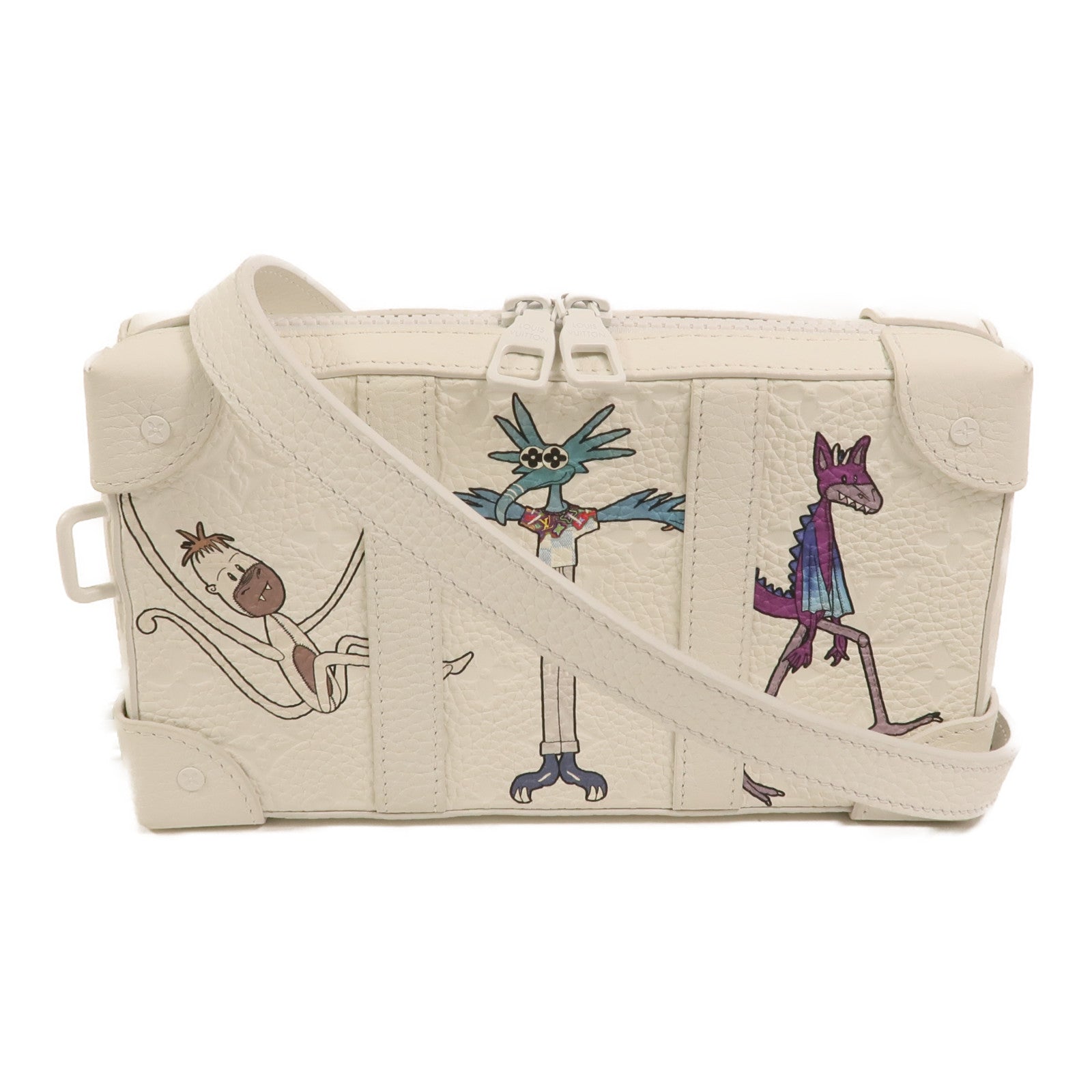 LOUIS VUITTON Monogram Taurillon LV Friends Soft Trunk肩背袋