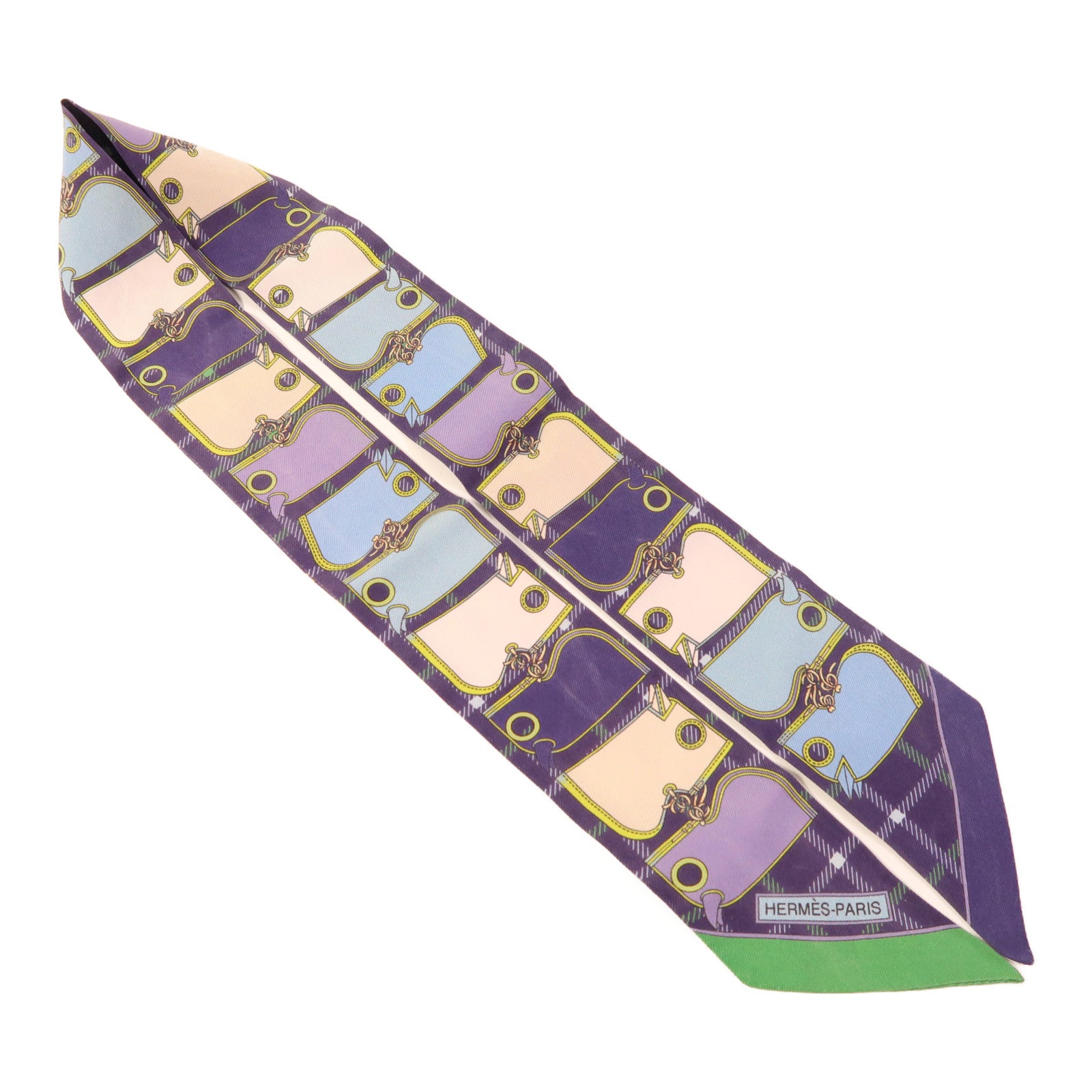 HERMES 絲質Twilly絲巾