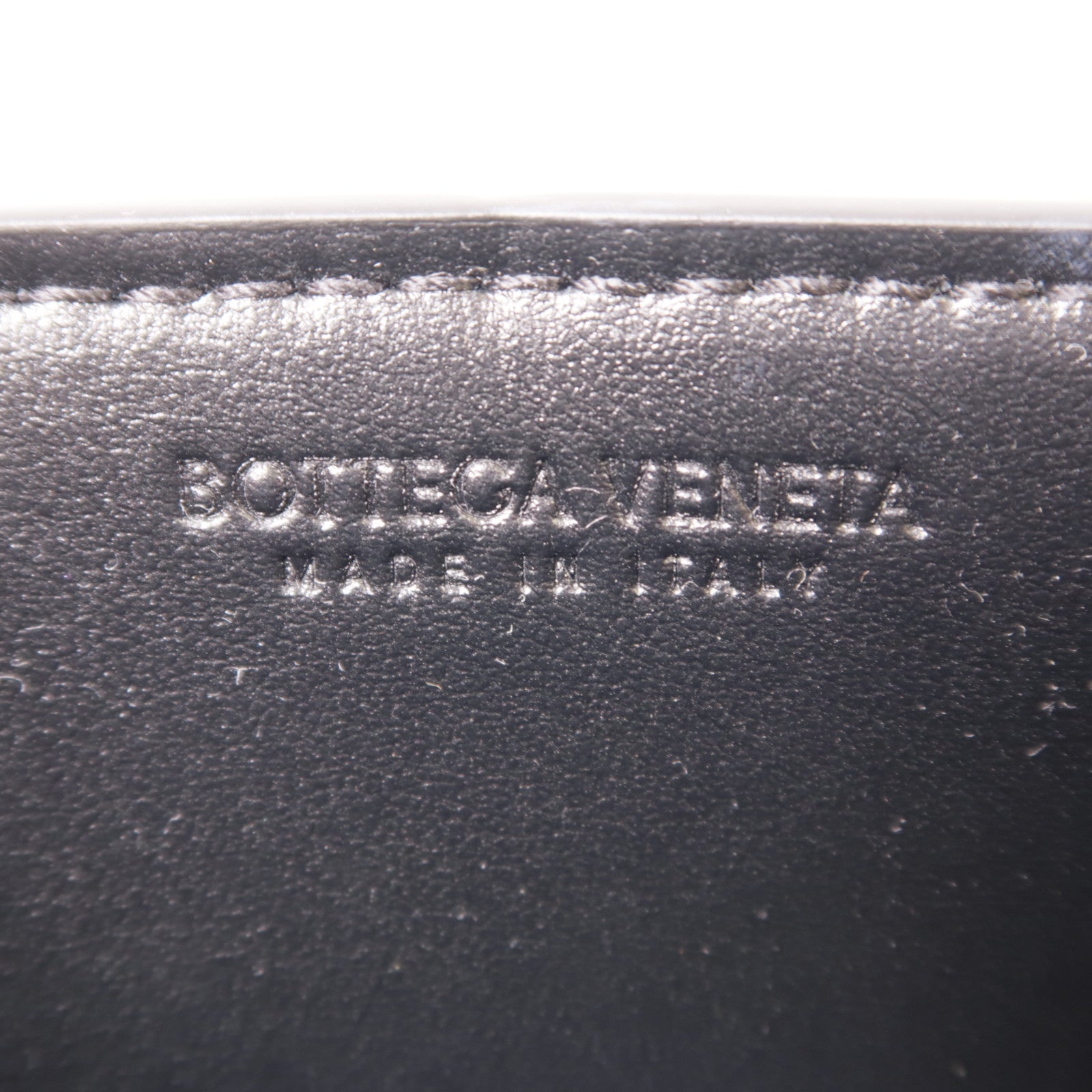 BOTTEGA VENETA BV Mini Cassette Bag Shoulder Bag Calfskin Leather Black