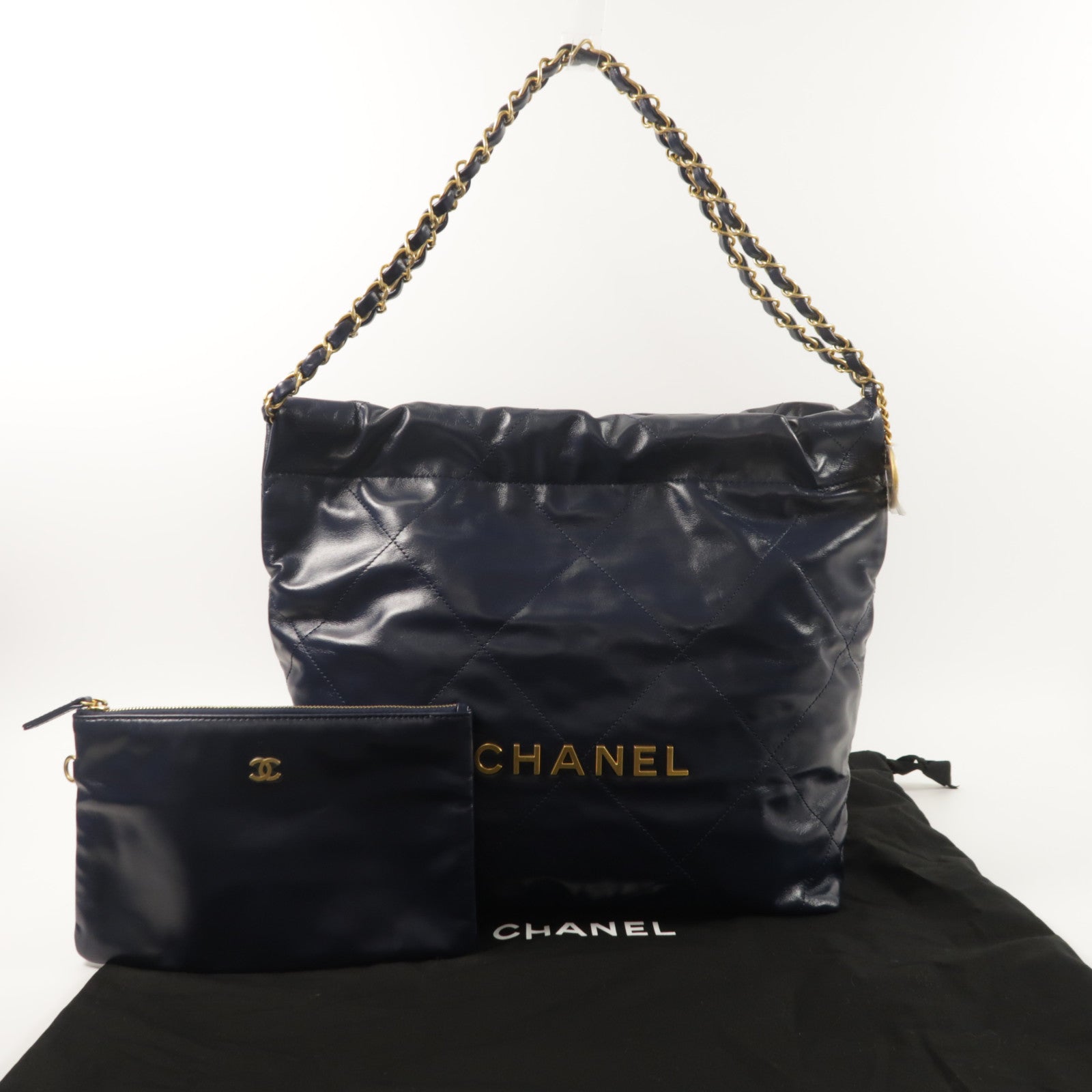 CHANEL 牛皮皮革C22 Small鏈帶肩背袋