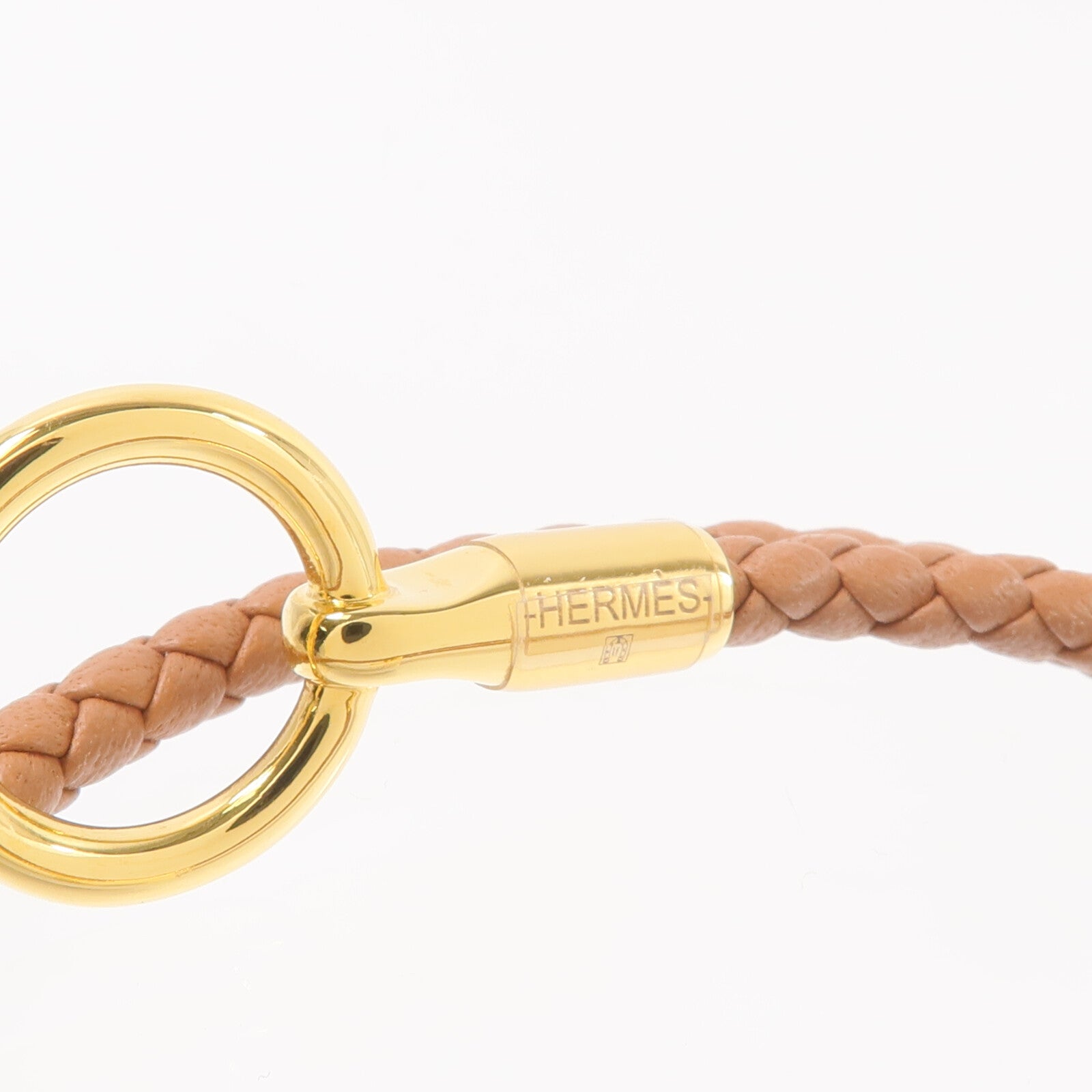 HERMES Swift皮革Glenan Double Tour手帶Gold