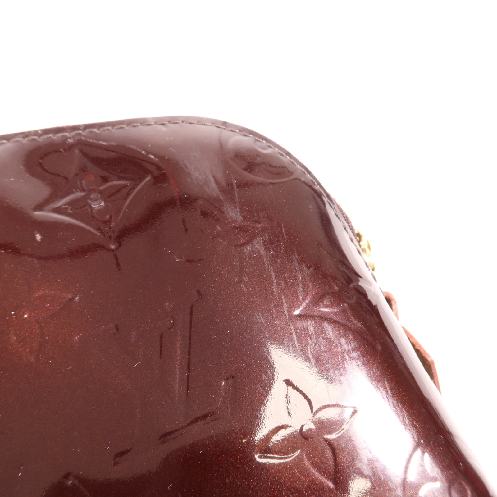 LOUIS VUITTON Monogram Vernis Cosmetic Pouch金扣手拿包