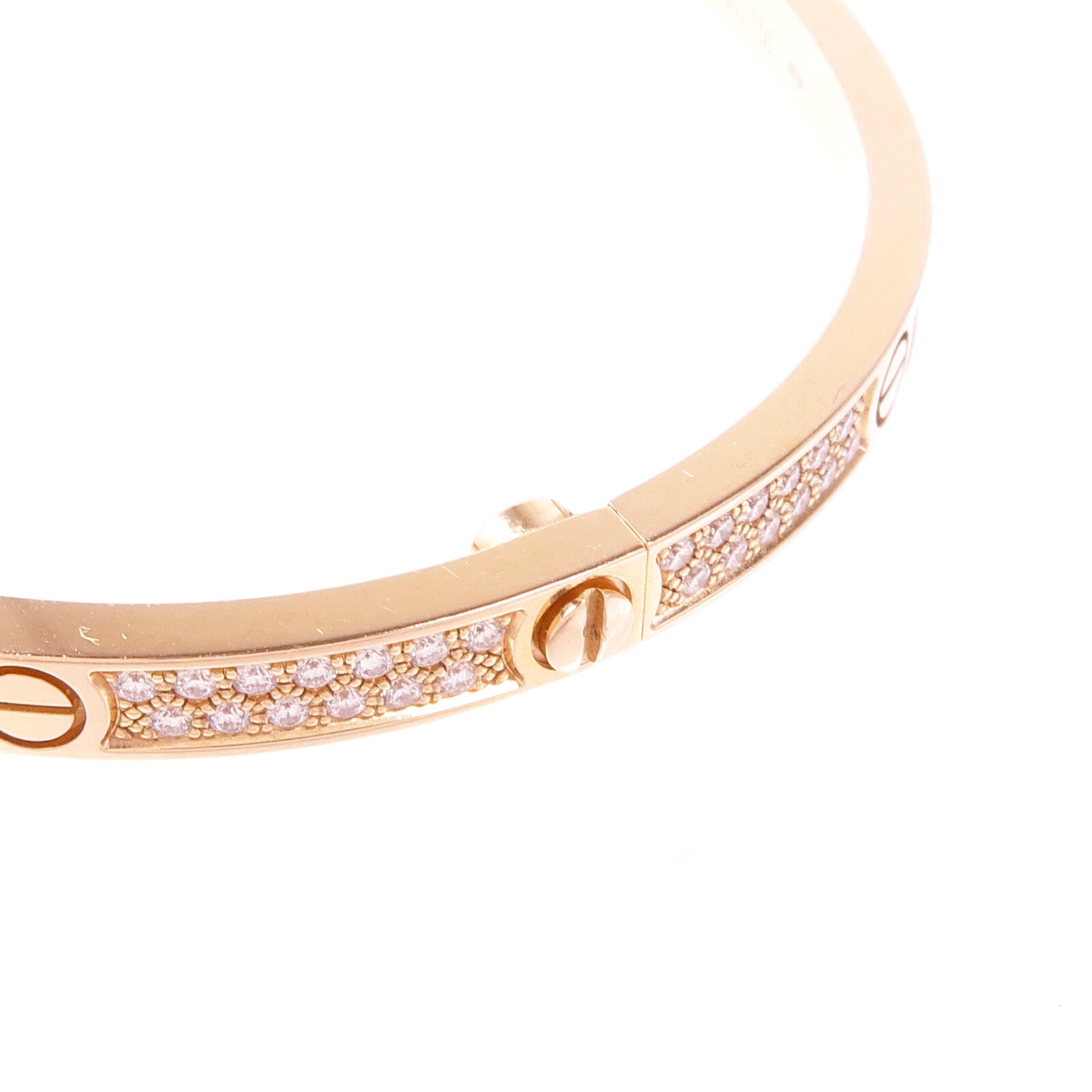 CARTIER 【激減優惠】18K玫瑰金Love Bracelet Full Diamonds Small Model鑽石手鐲Cartier#16