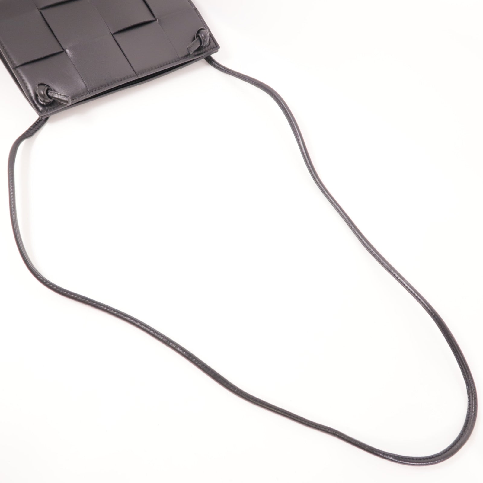 BOTTEGA VENETA BV Mini Cassette Bag Shoulder Bag Calfskin Leather Black