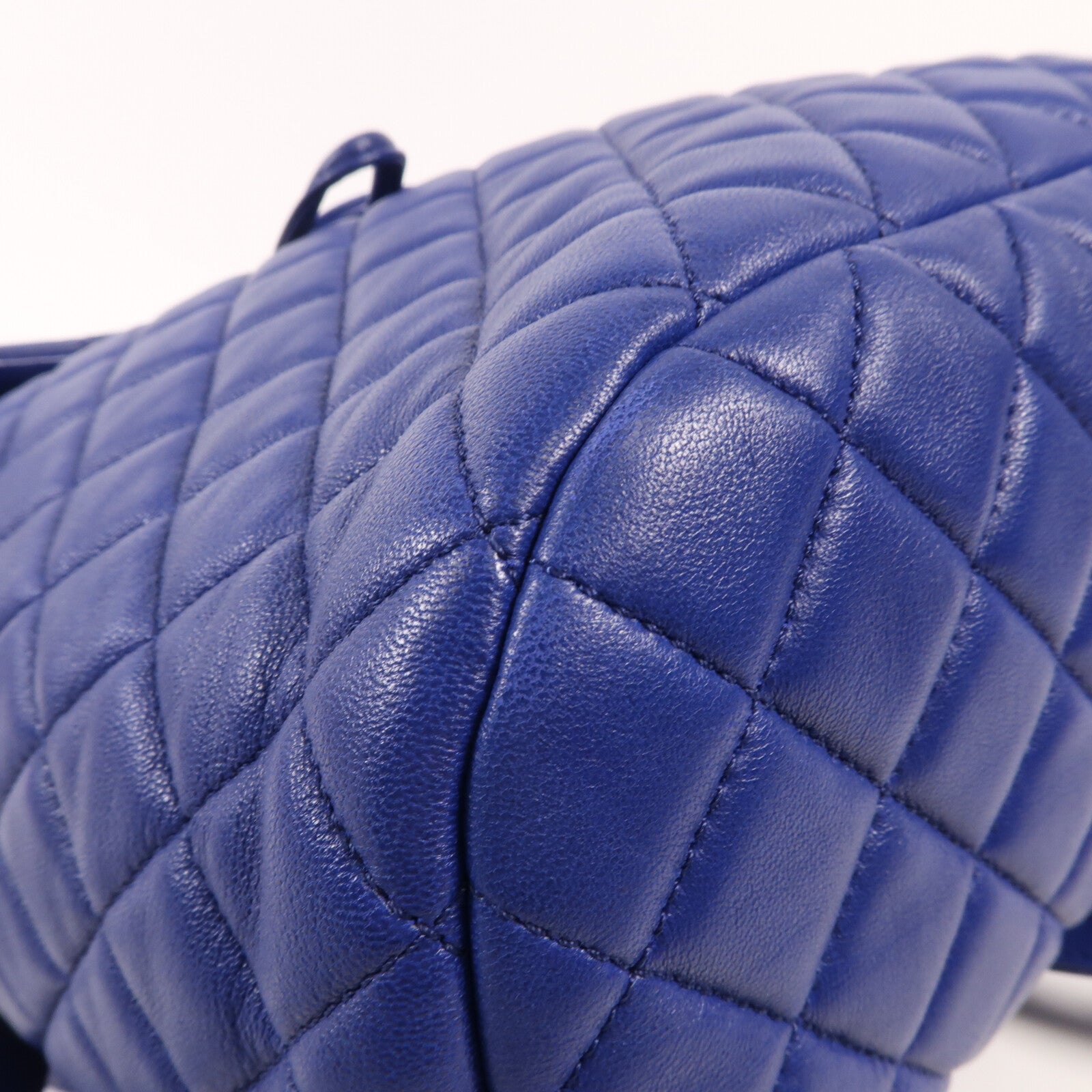 CHANEL 羊皮皮革Backpack銀扣背包