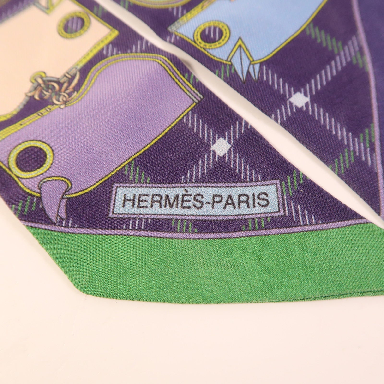 HERMES 絲質Twilly絲巾