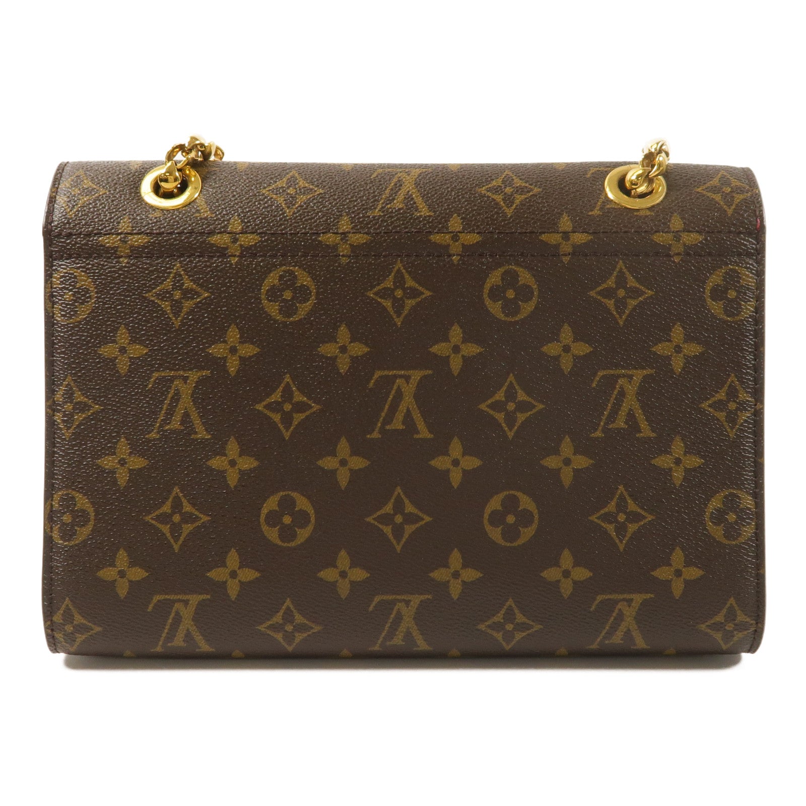 LOUIS VUITTON Monogram Victoire金扣鏈帶肩背袋
