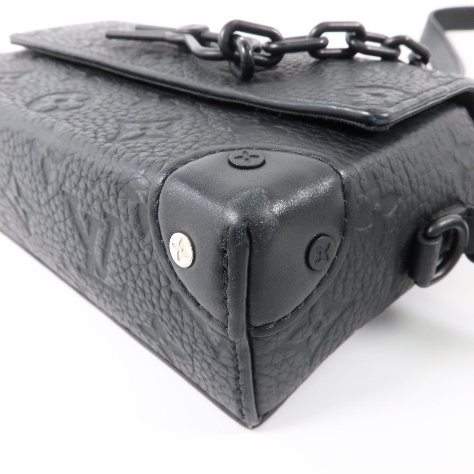 LOUIS VUITTON Monogram Taurillon Steamer Wearable Wallet肩背袋