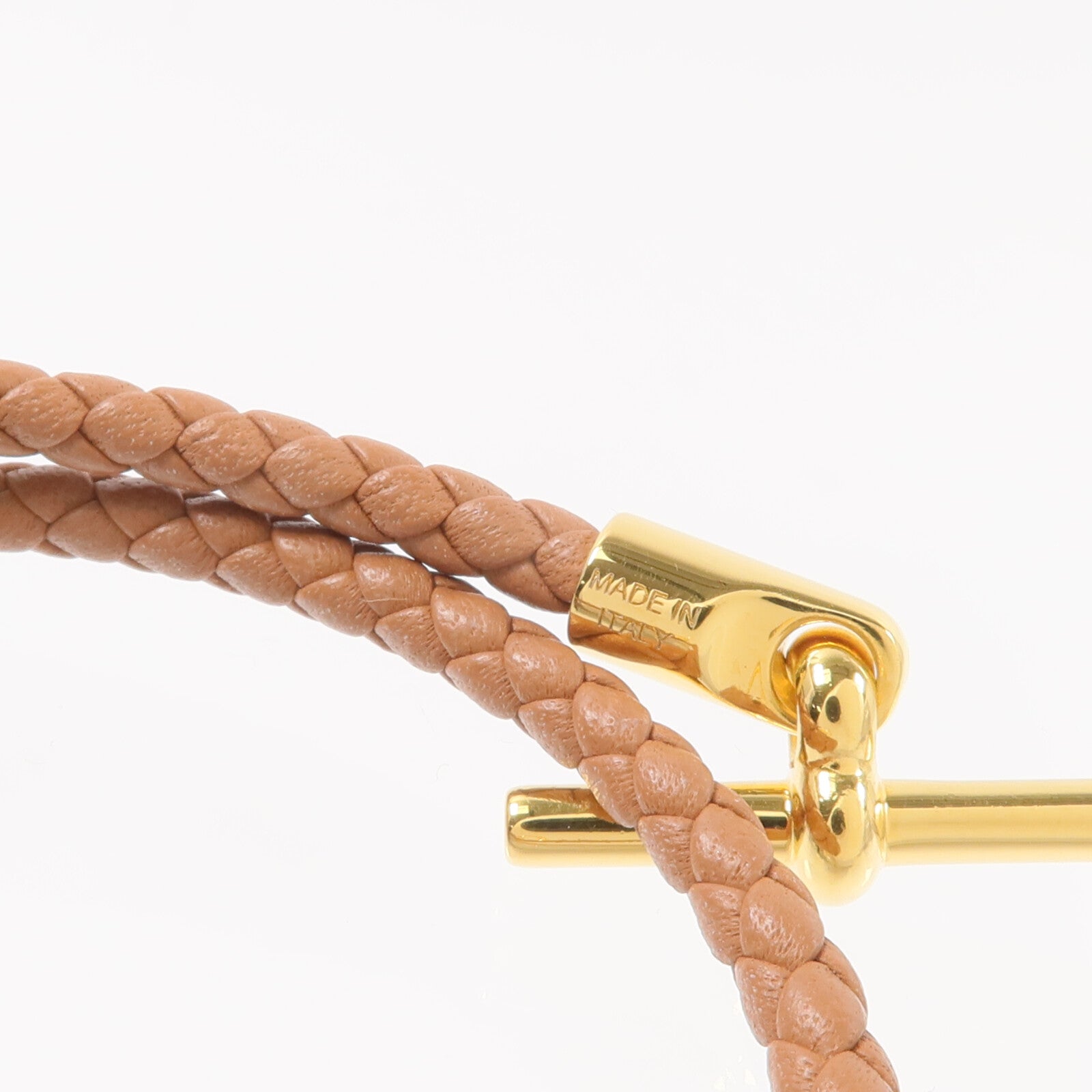 HERMES Swift皮革Glenan Double Tour手帶Gold