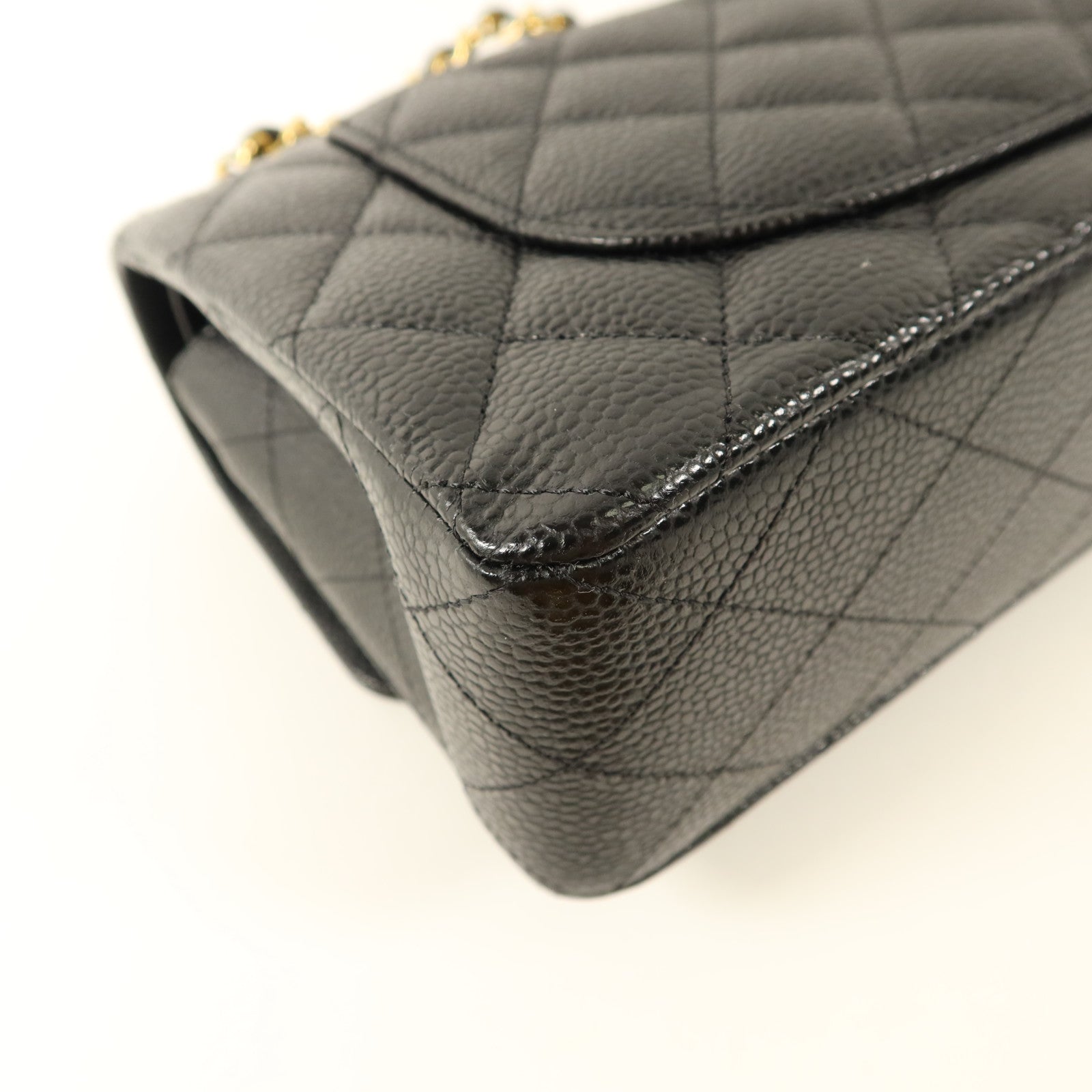 CHANEL 【激減優惠】牛皮皮革Classic 23金扣鏈帶肩背袋
