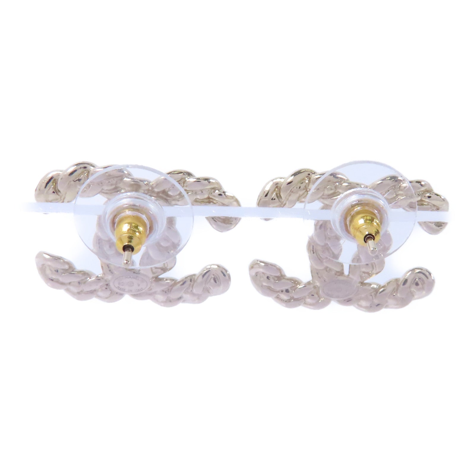 CHANEL PVC/金屬Earrings耳環金色/透明