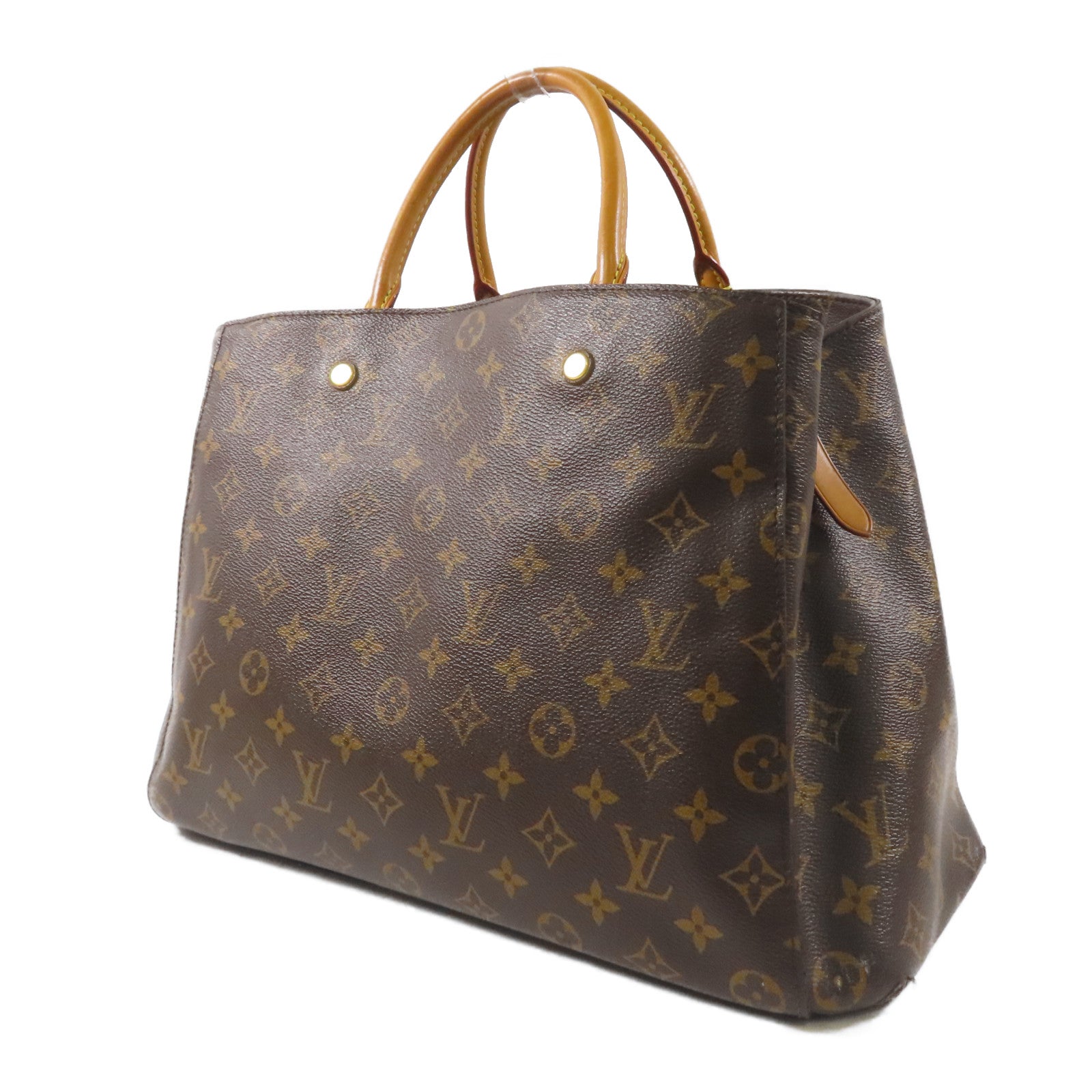 LOUIS VUITTON Monogram Montaigne GM金扣手挽肩背兩用袋