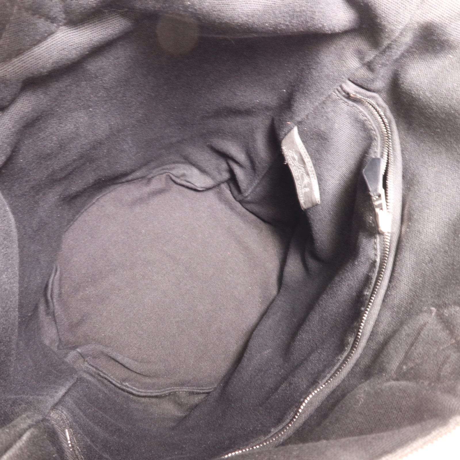 HERMES 帆布Saxo MM銀扣手挽袋