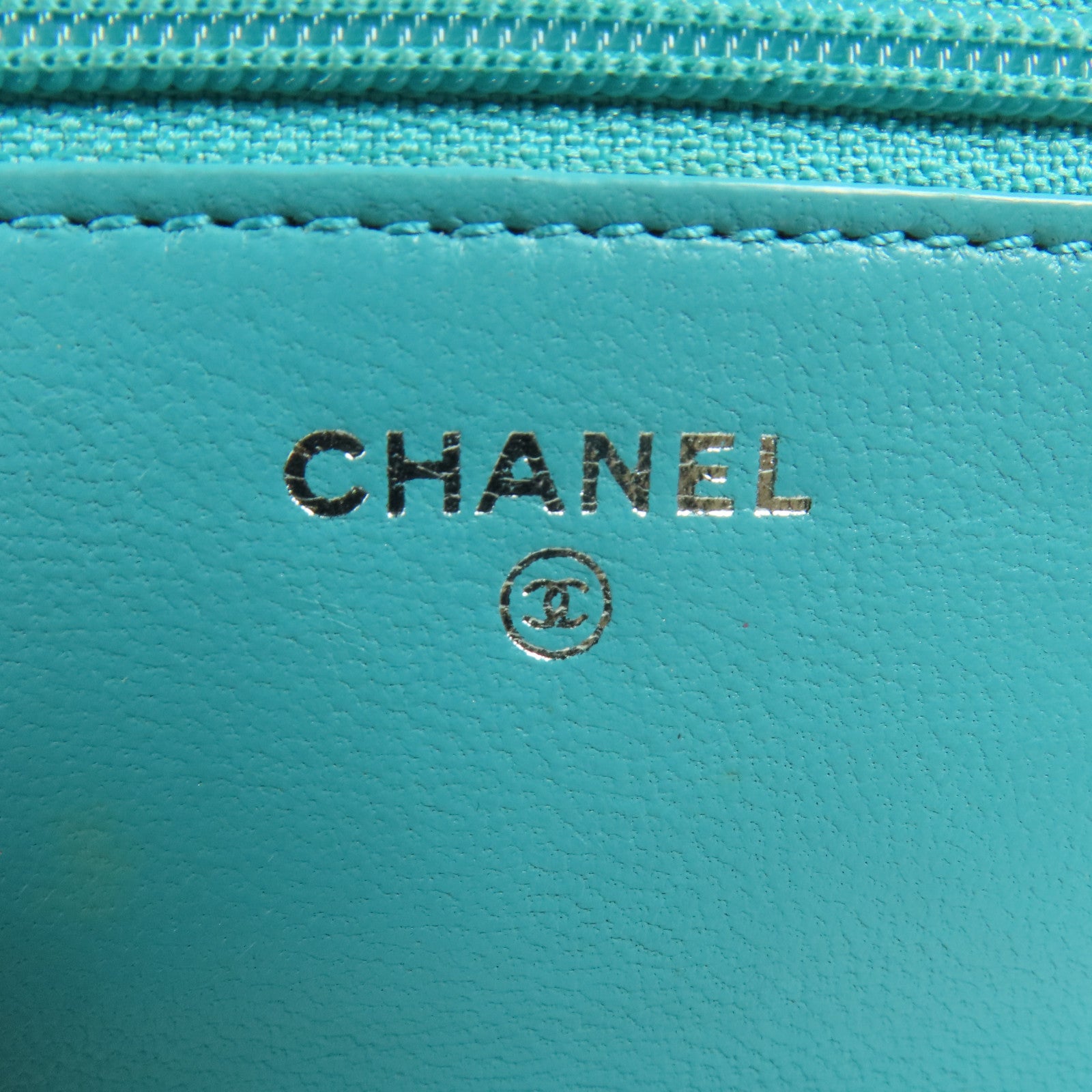 CHANEL 羊皮皮革WOC Wallet On Chain銀扣鏈帶肩背袋