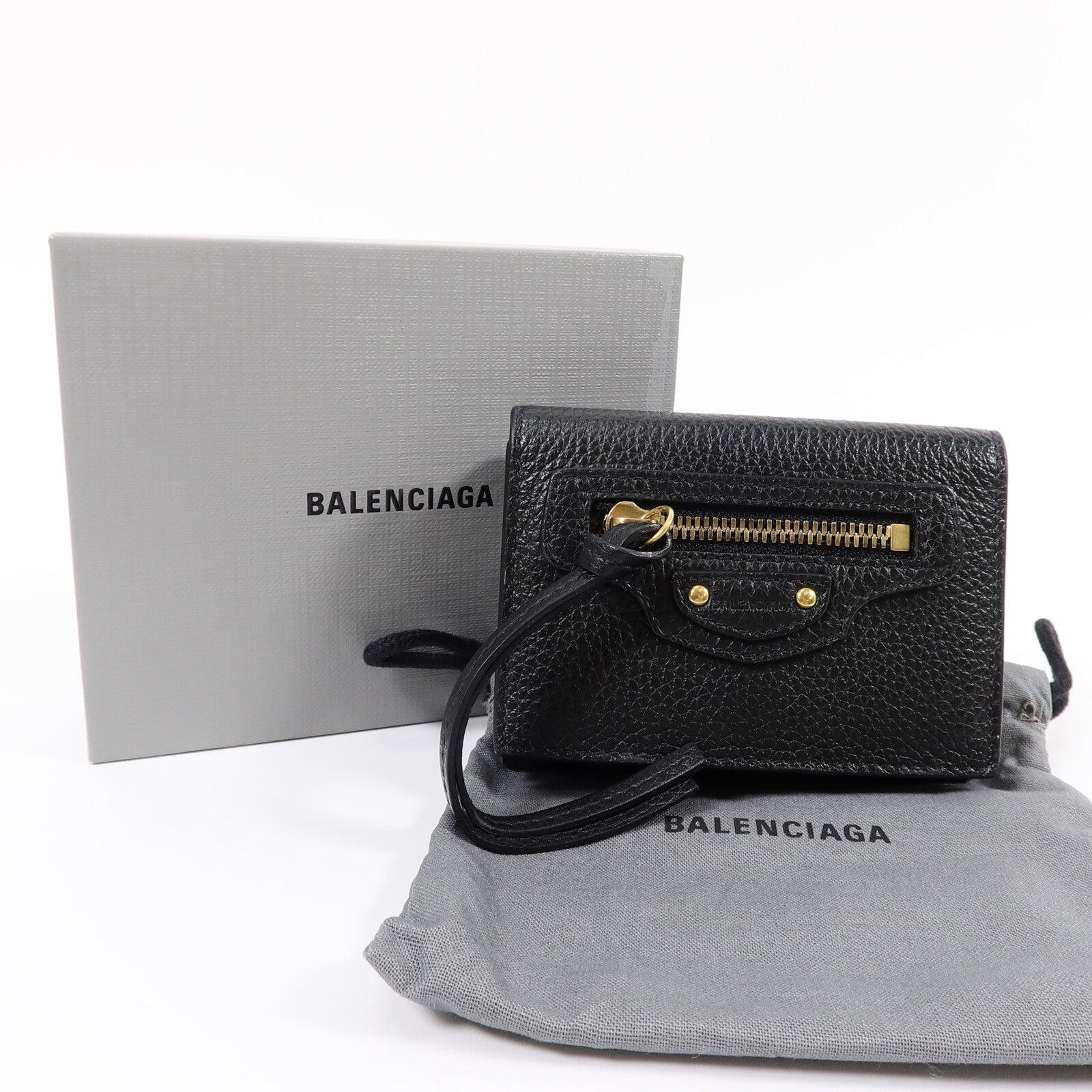BALENCIAGA 牛皮皮革Neo Classic Mini Wallet錢包