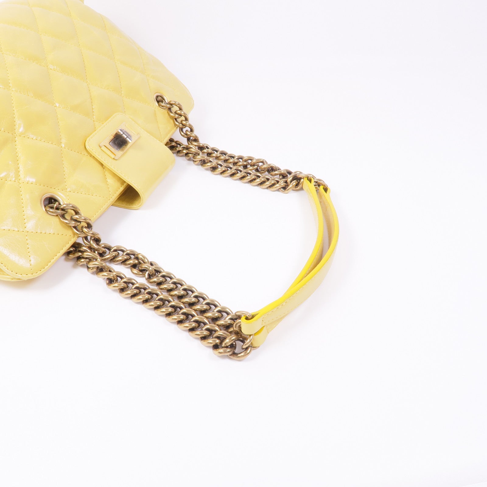 CHANEL 牛皮皮革2.55 Chain Shoulder金扣鏈帶肩背袋