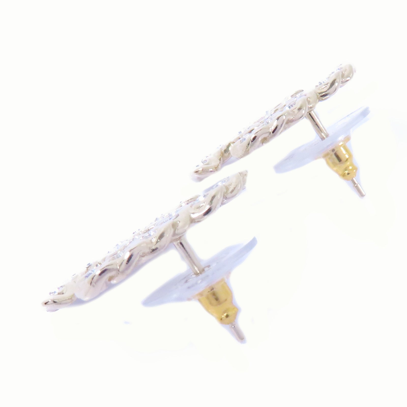 CHANEL PVC/金屬Earrings耳環金色/透明