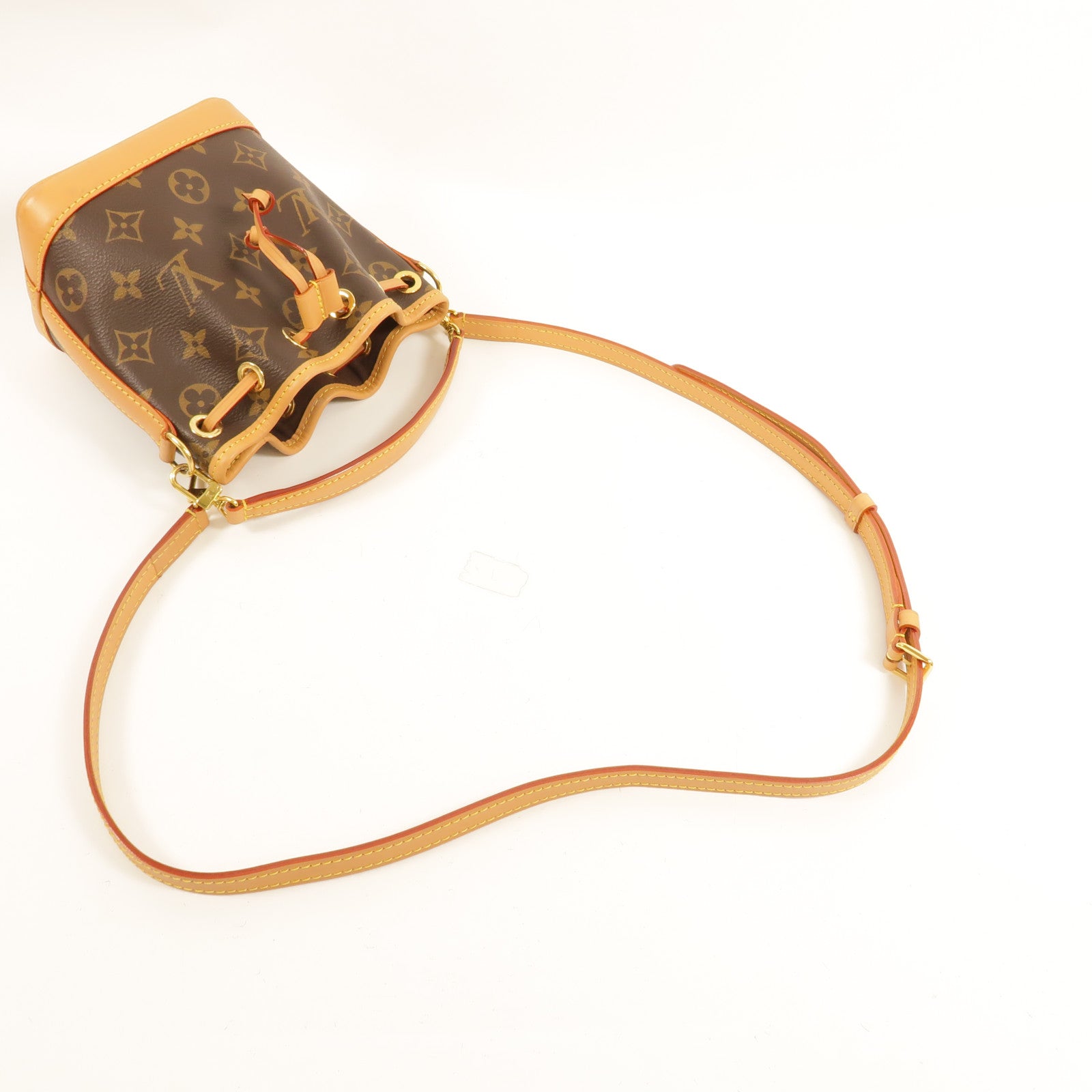 LOUIS VUITTON Monogram Nano Noe金扣手挽肩背兩用袋