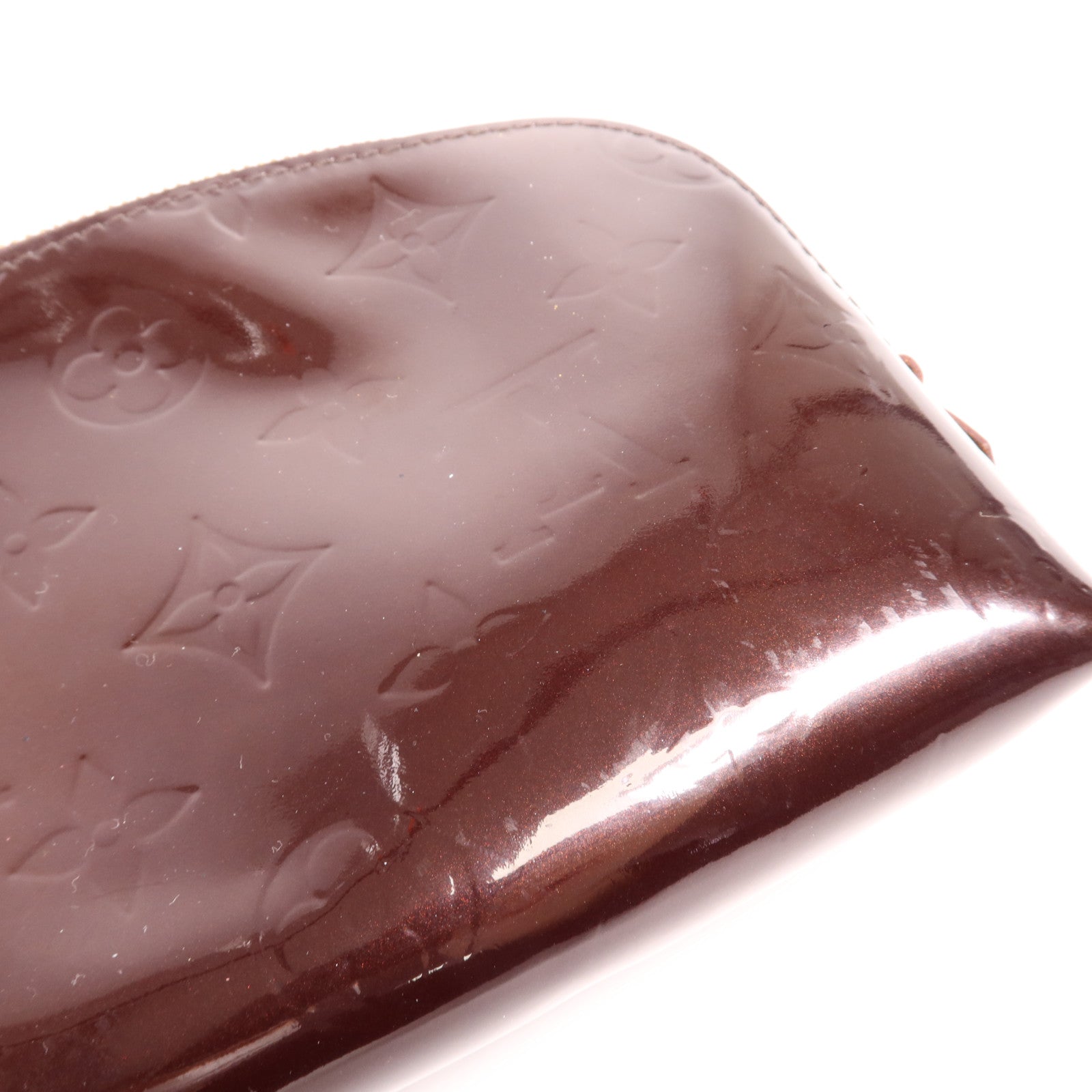 LOUIS VUITTON Monogram Vernis Cosmetic Pouch金扣手拿包