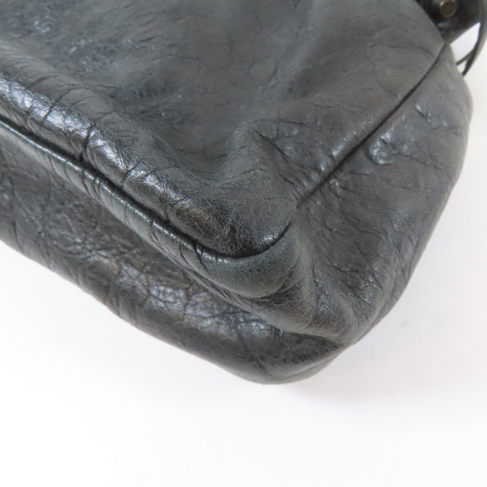 BALENCIAGA 牛皮皮革2 Way Shoulder Bag金扣手挽肩背兩用袋黑色