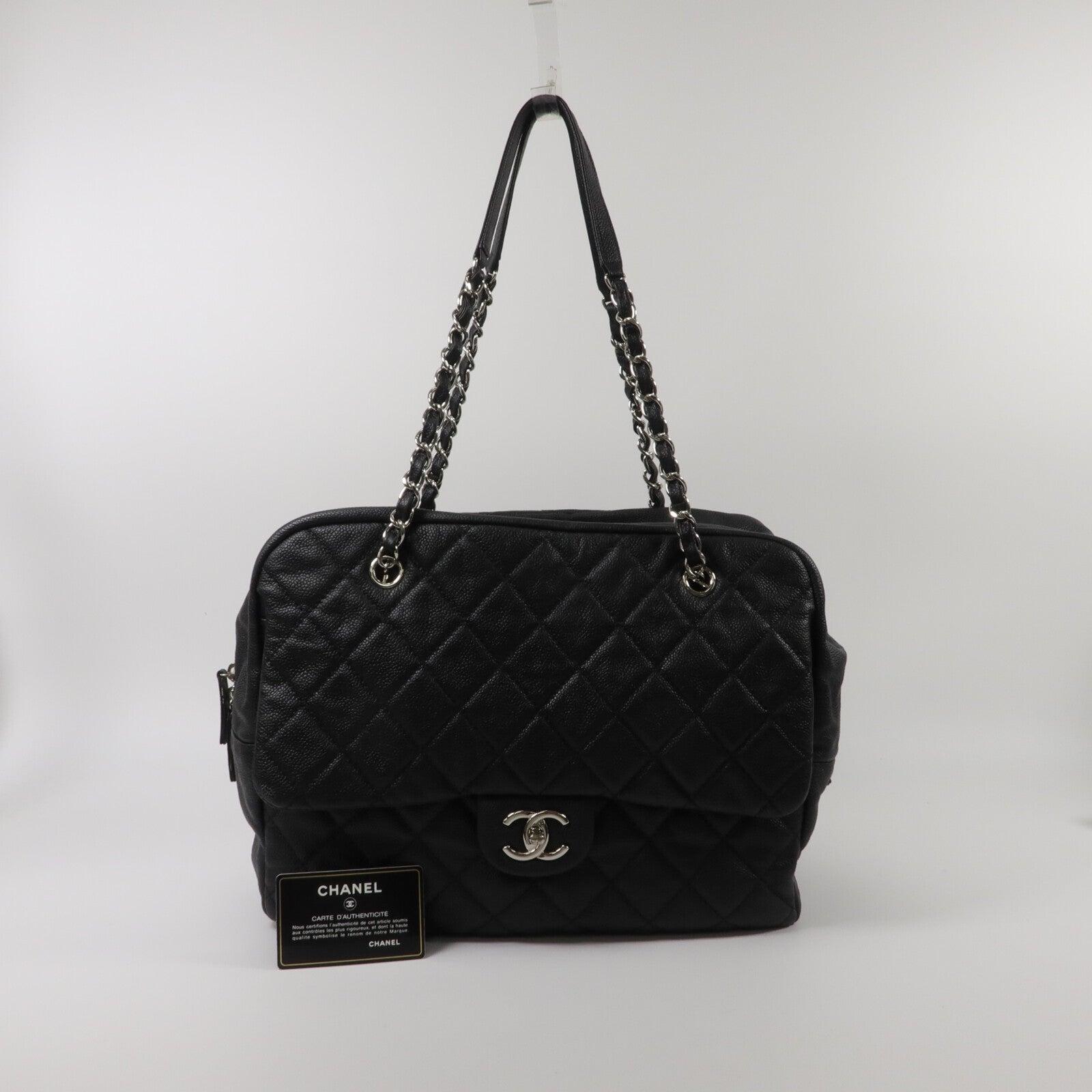 CHANEL 牛皮皮革Chain Shoulder鏈帶肩背袋