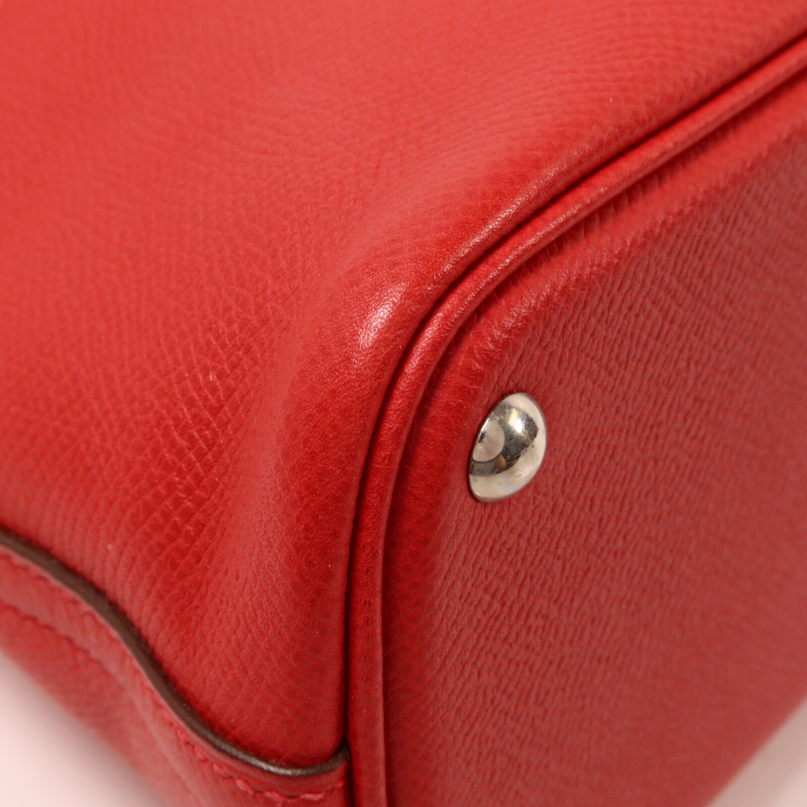 HERMES Epsom皮革Bolide 27手挽肩背兩用袋Rouge Casaque