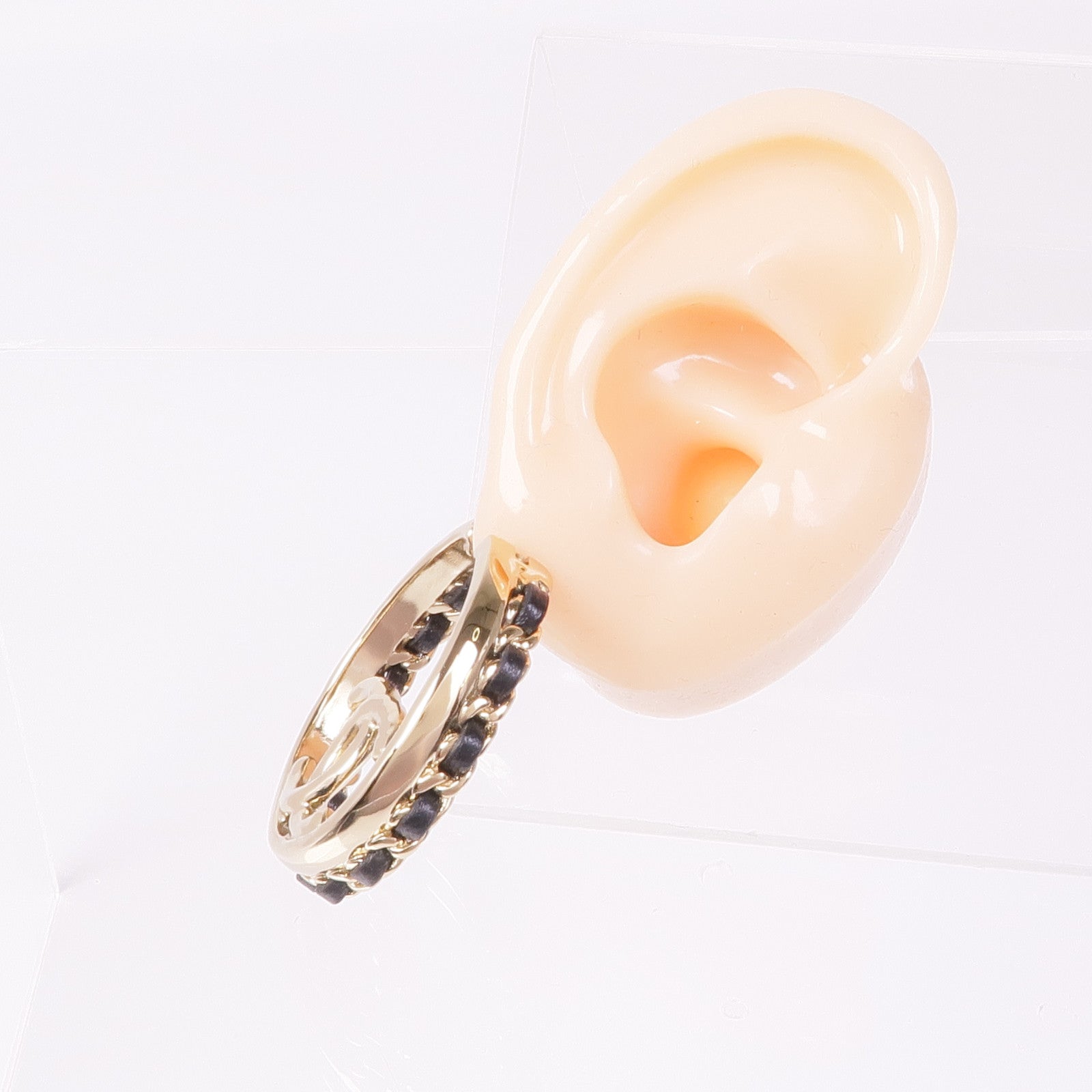 CHANEL 金屬/皮革Earrings耳環