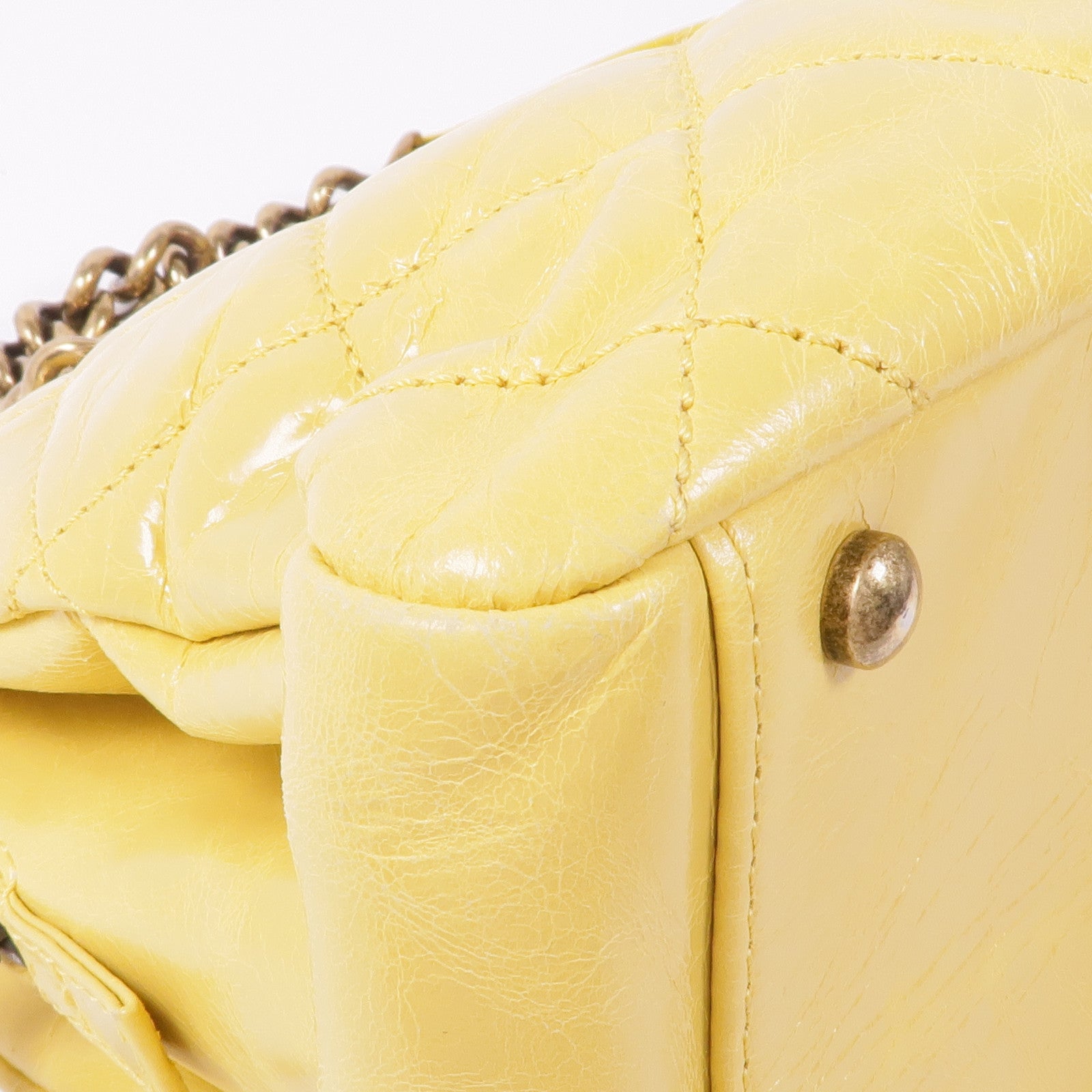 CHANEL 牛皮皮革2.55 Chain Shoulder金扣鏈帶肩背袋