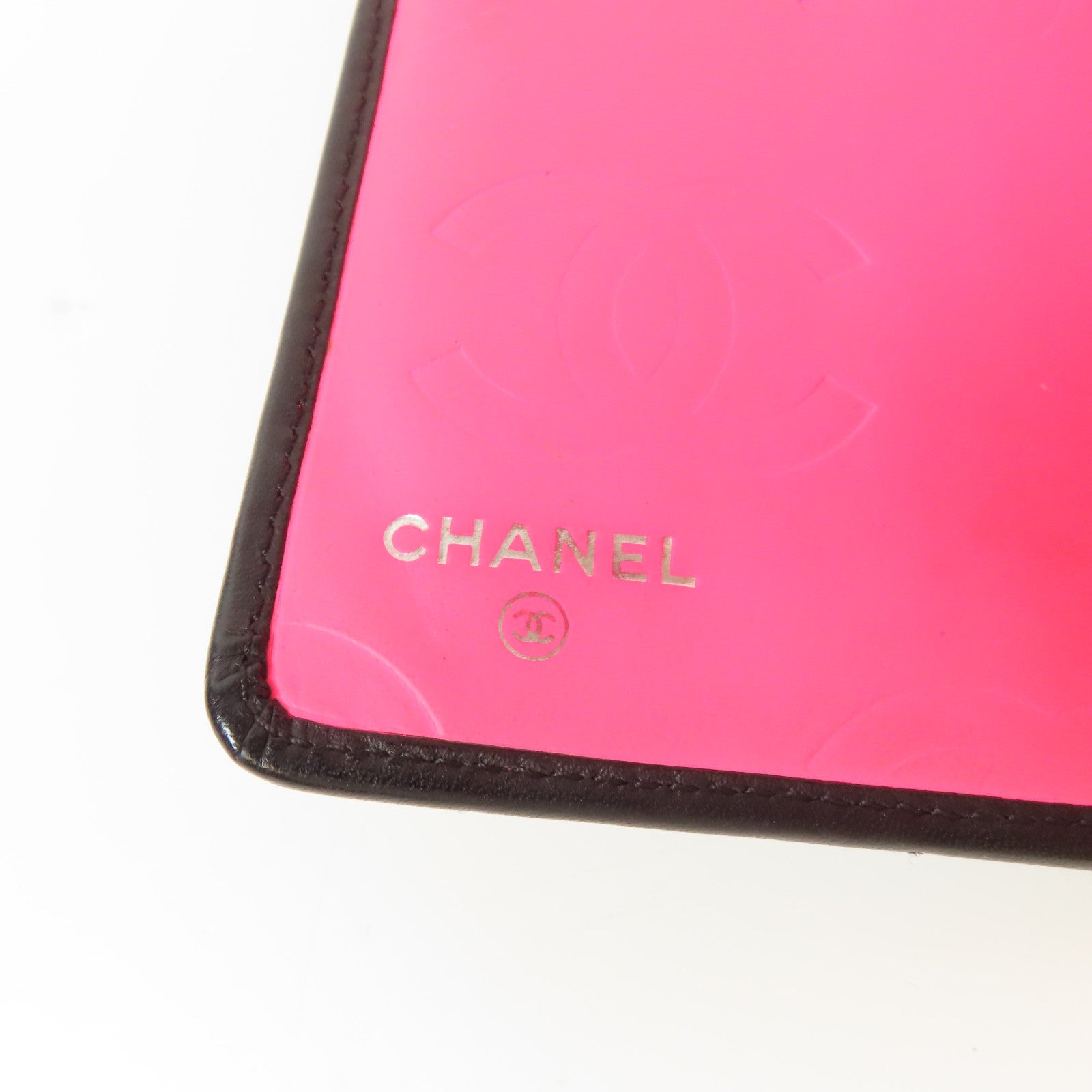 CHANEL 【激減優惠】菱格羊皮皮革Cambon Line Long Wallet銀扣長錢包黑色