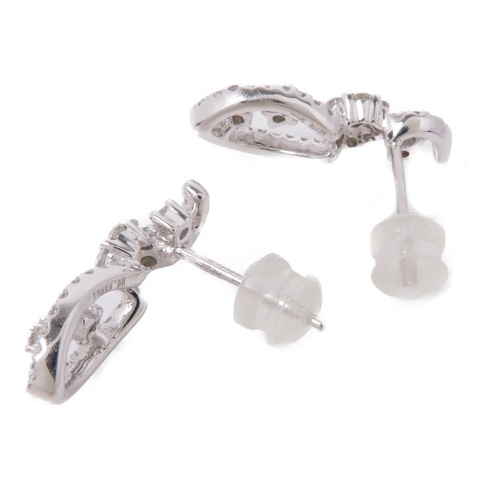 JEWELRY Diamond Earrings 18K White Gold