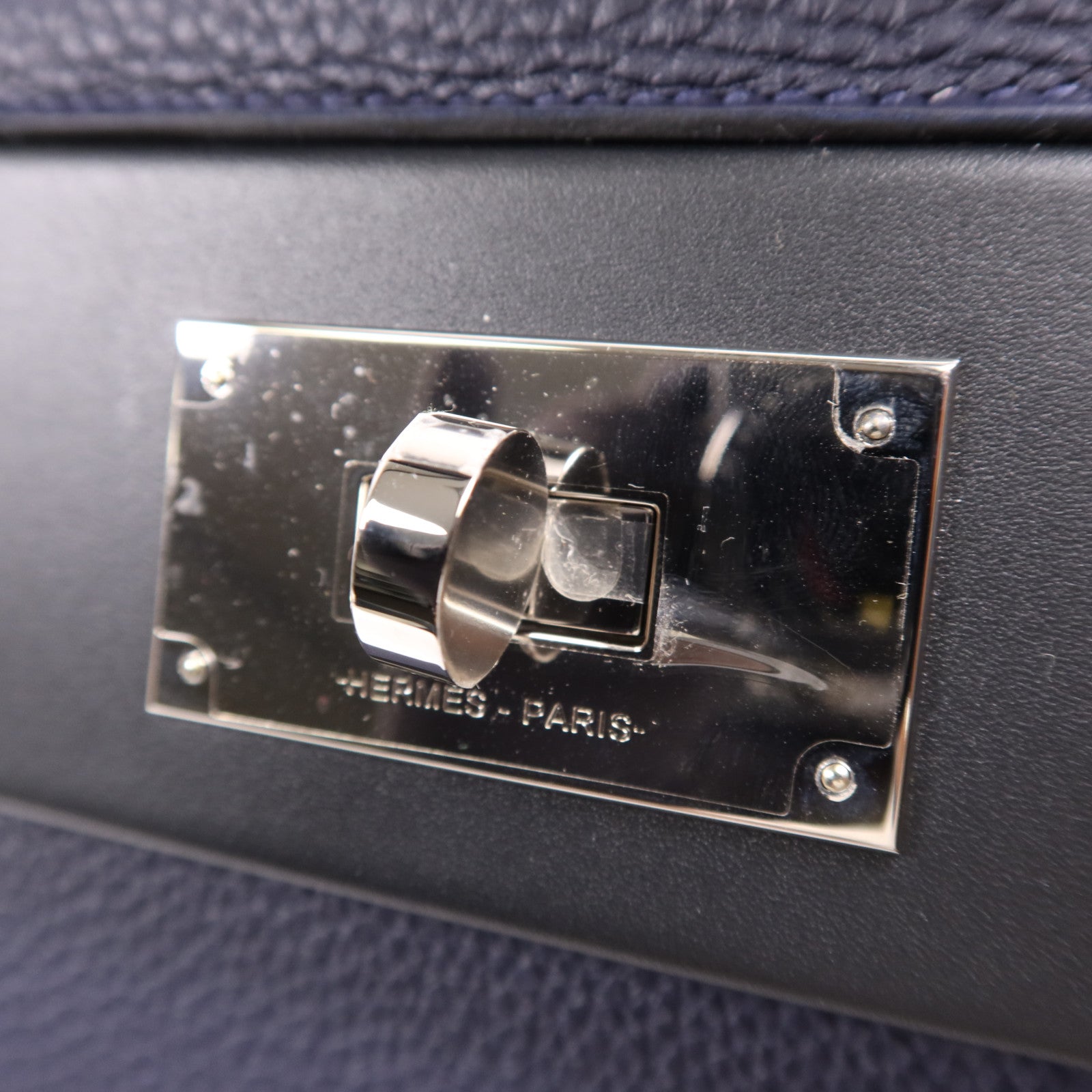 HERMES Togo皮革24/24 29cm銀扣手挽肩背兩用袋Caban