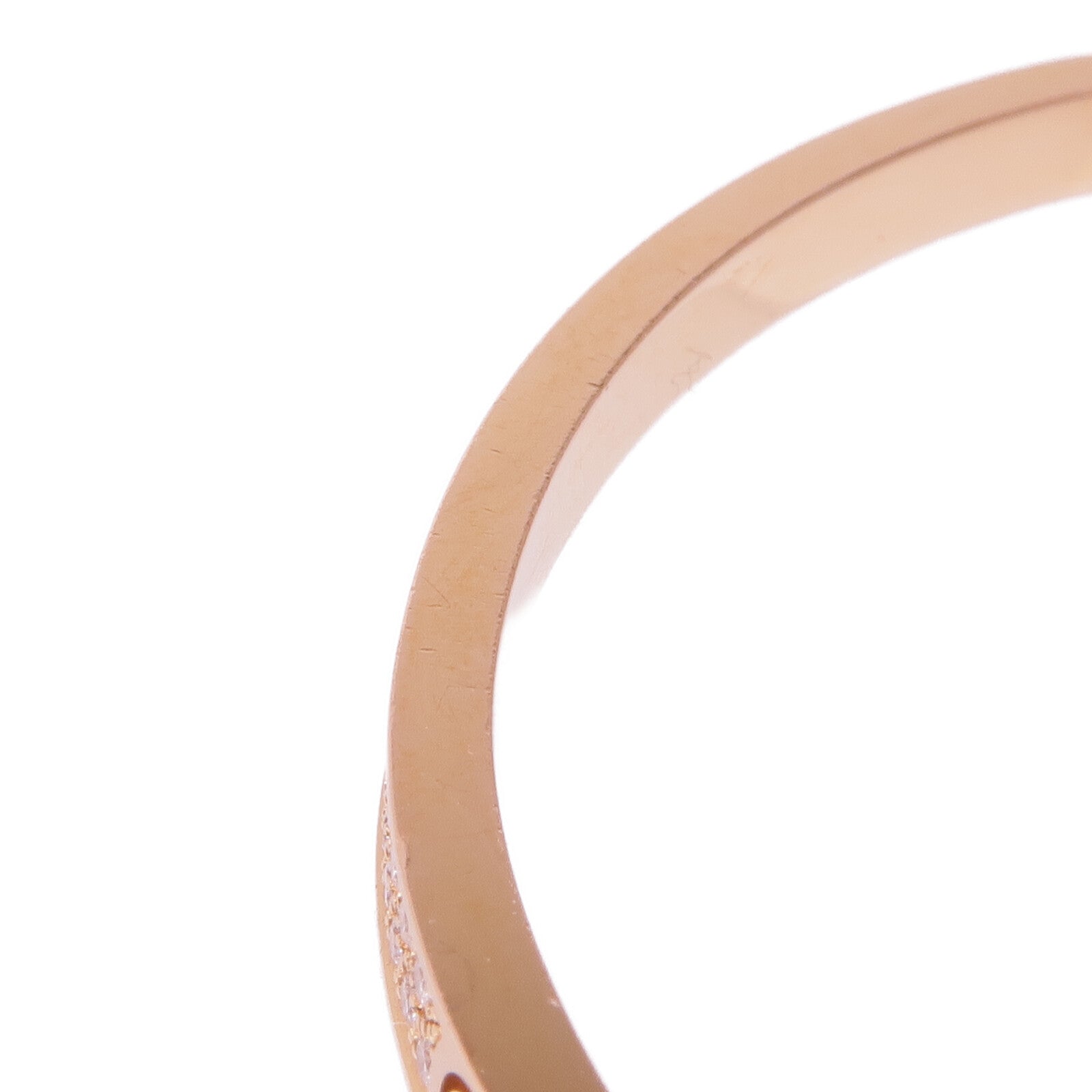 CARTIER 18K玫瑰金Love Bracelet Full Diamonds Small Model鑽石手鐲Cartier#16