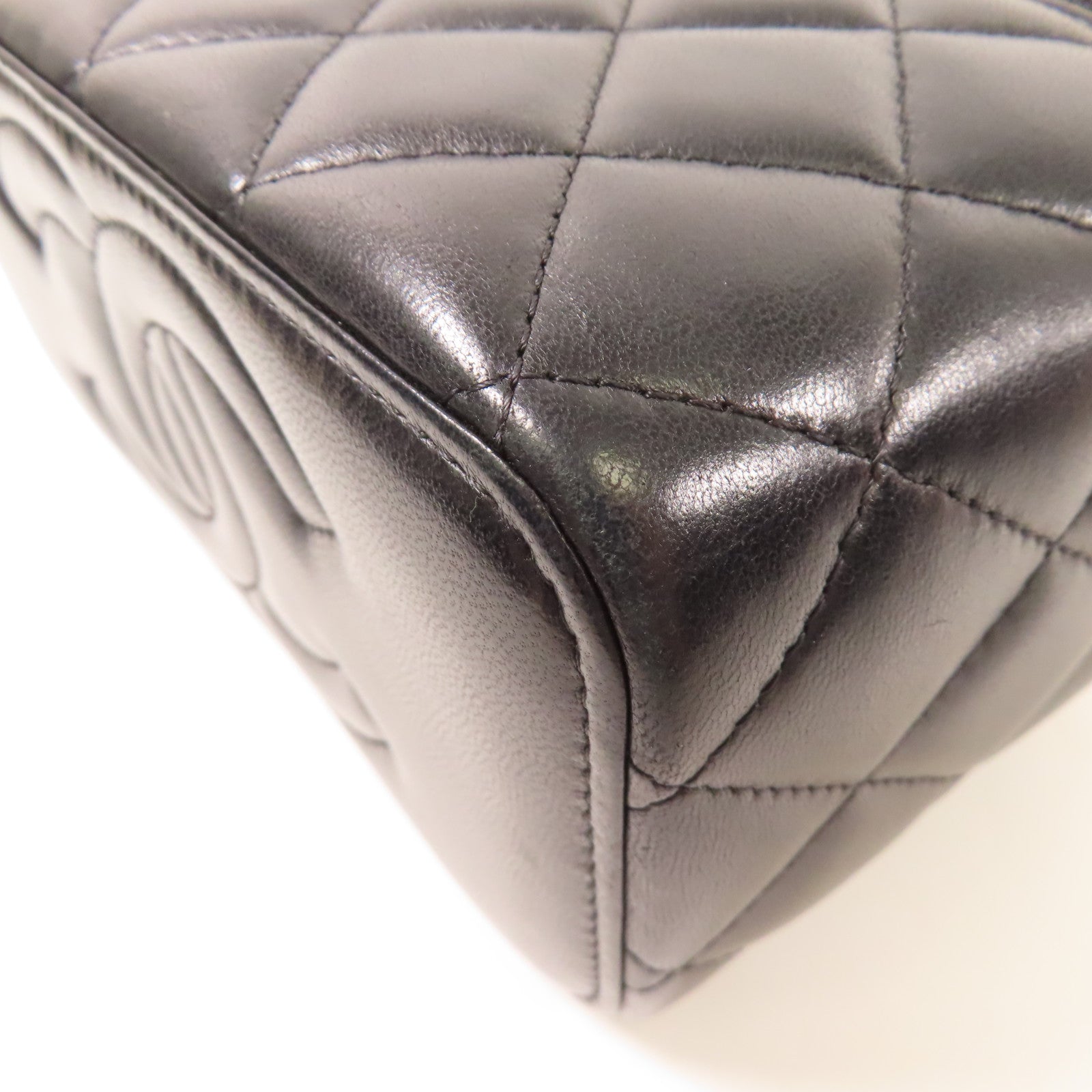 CHANEL 羊皮皮革Vanity Case金扣鏈帶肩背袋