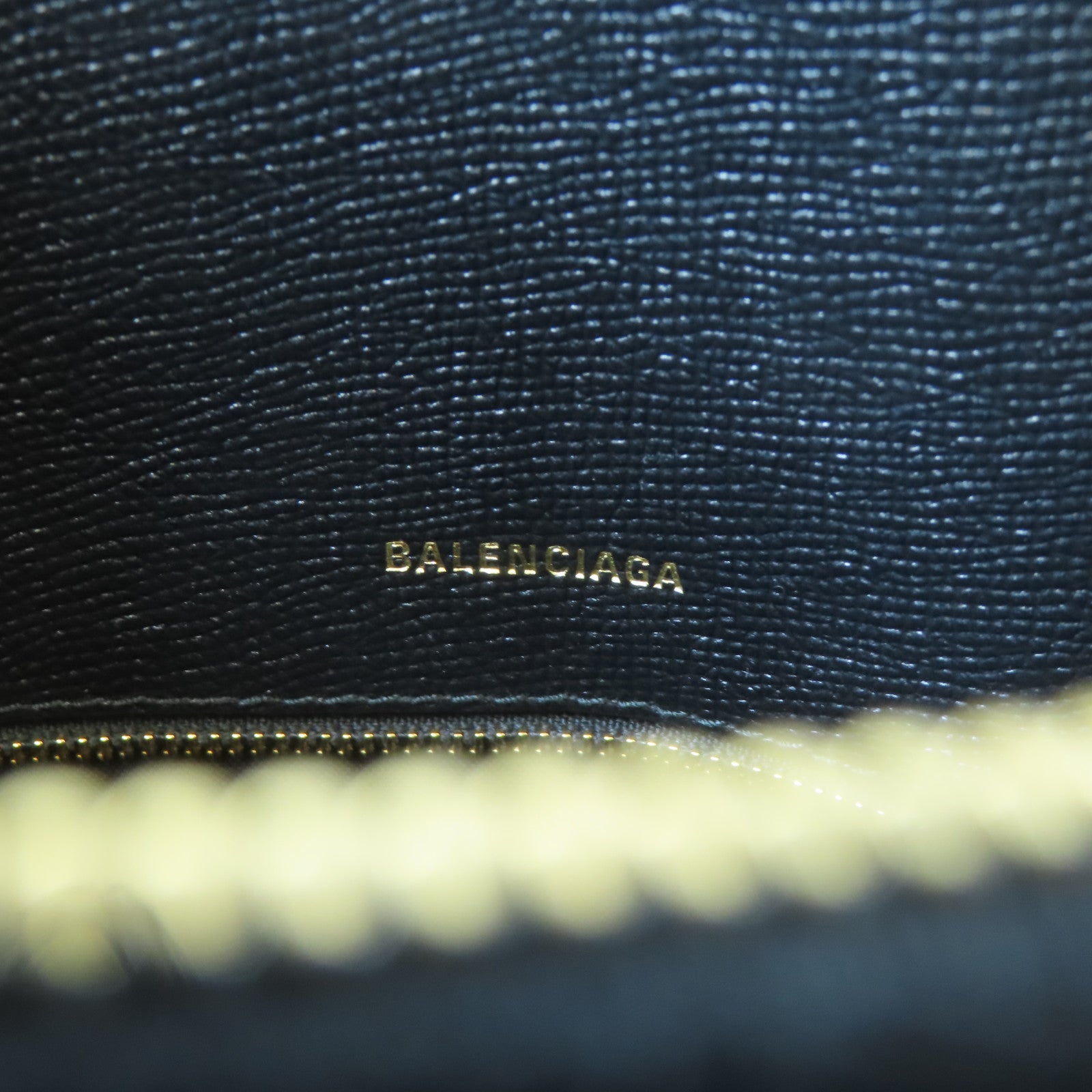 BALENCIAGA 牛皮皮革Ville Top Handle Bag金扣手挽肩背兩用袋黑色