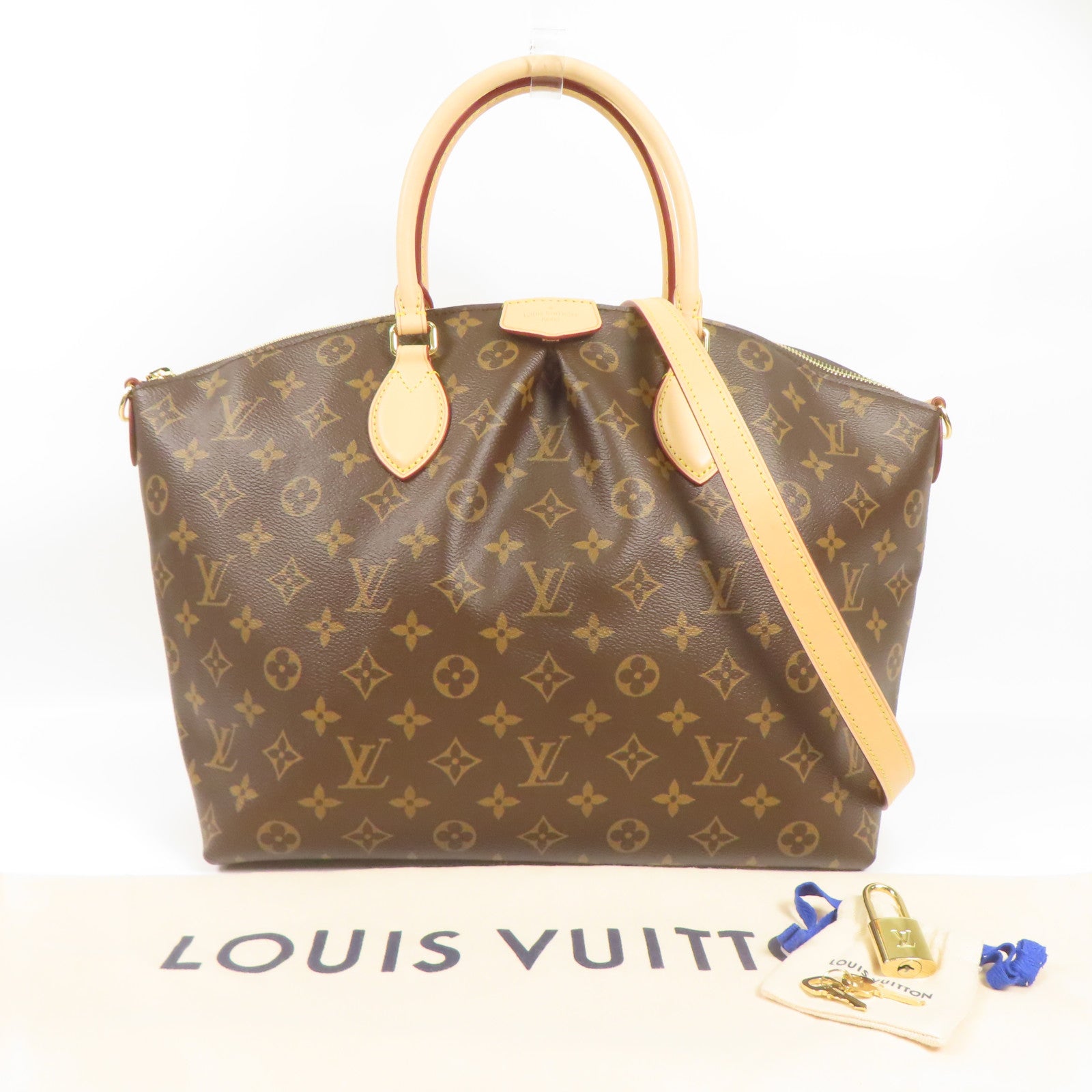 LOUIS VUITTON Monogram Boetie金扣手挽肩背兩用袋