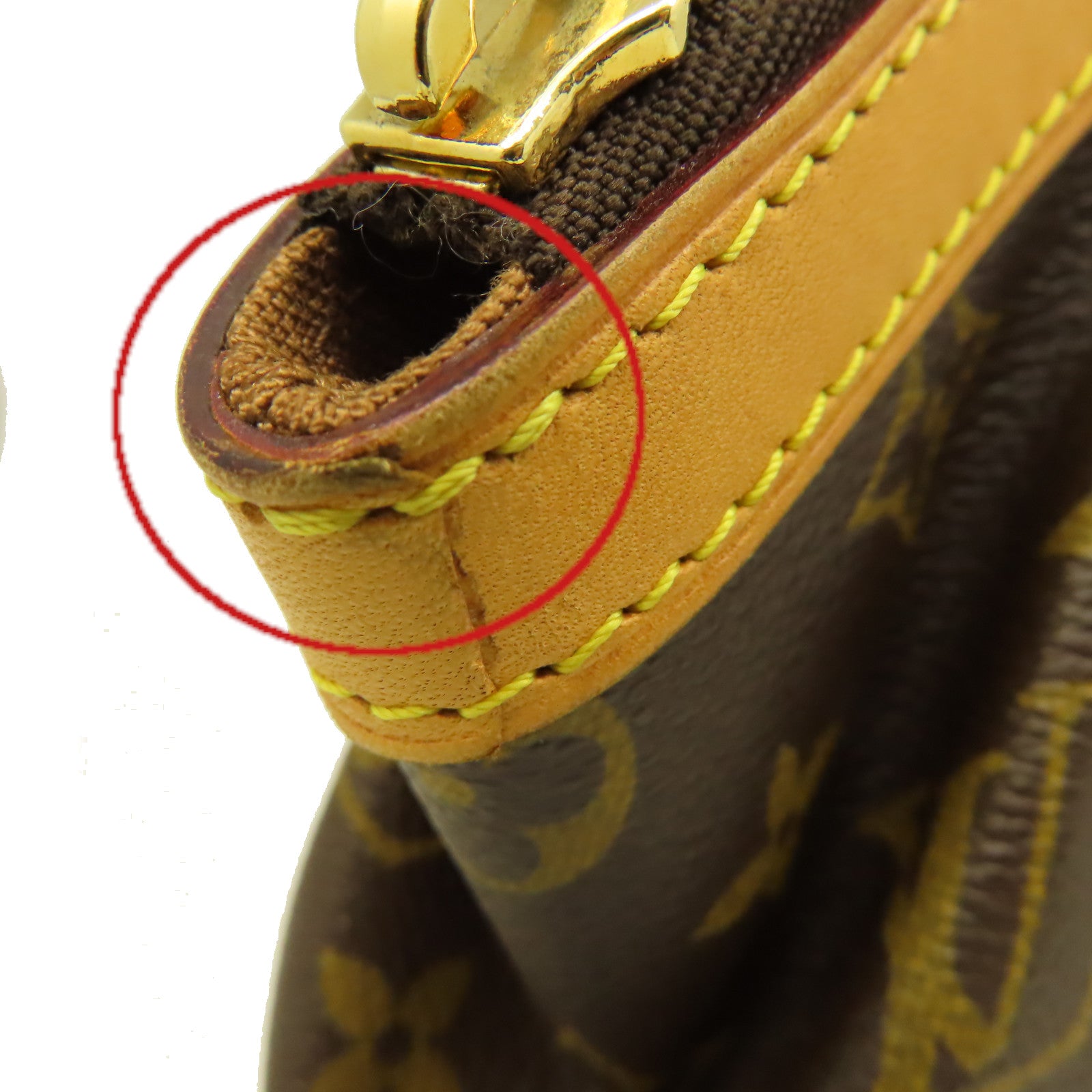 LOUIS VUITTON Monogram Tivoli PM Hand Bag金扣手挽袋啡色